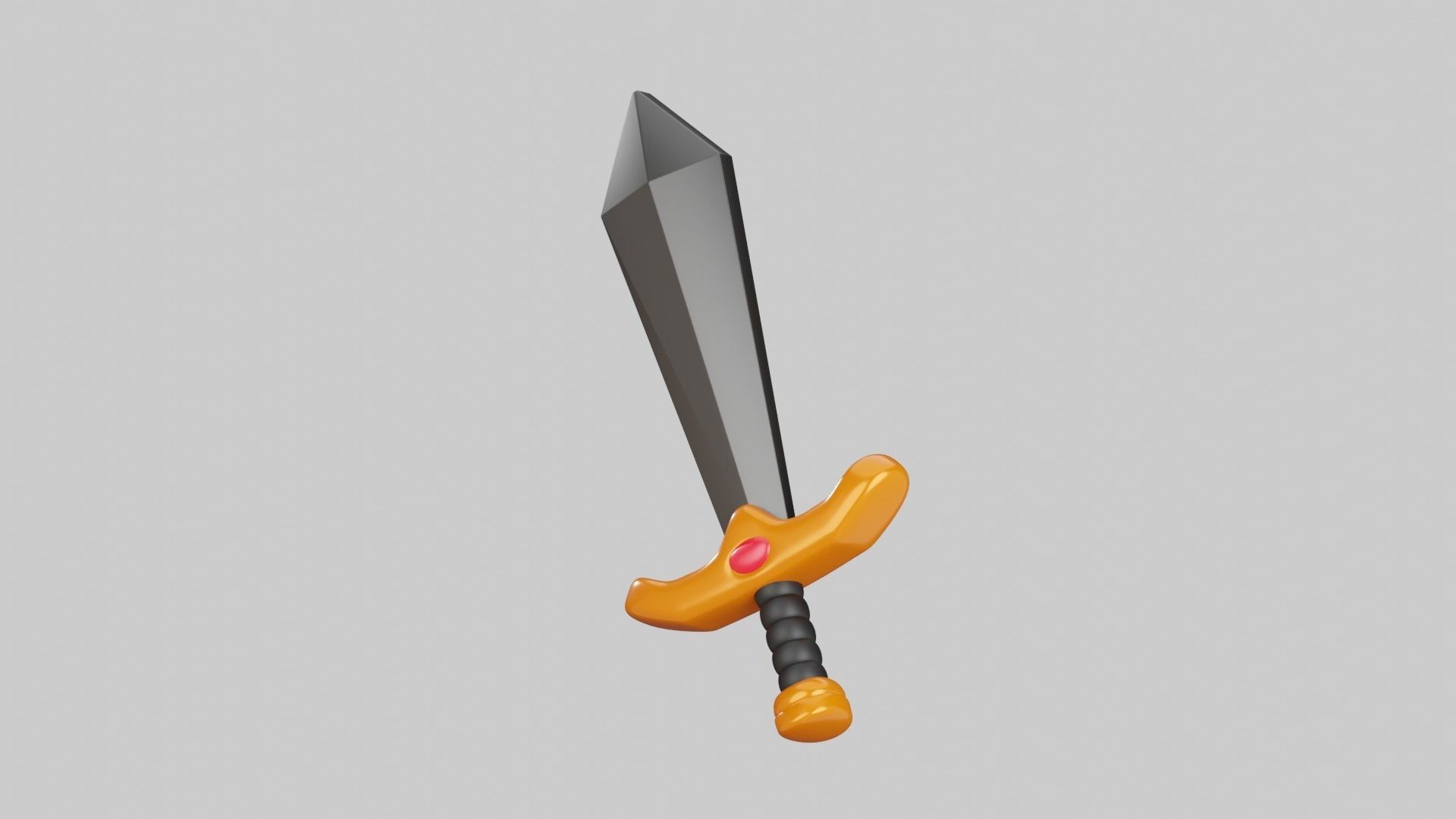 Sword 3D Illustration 3D model_4