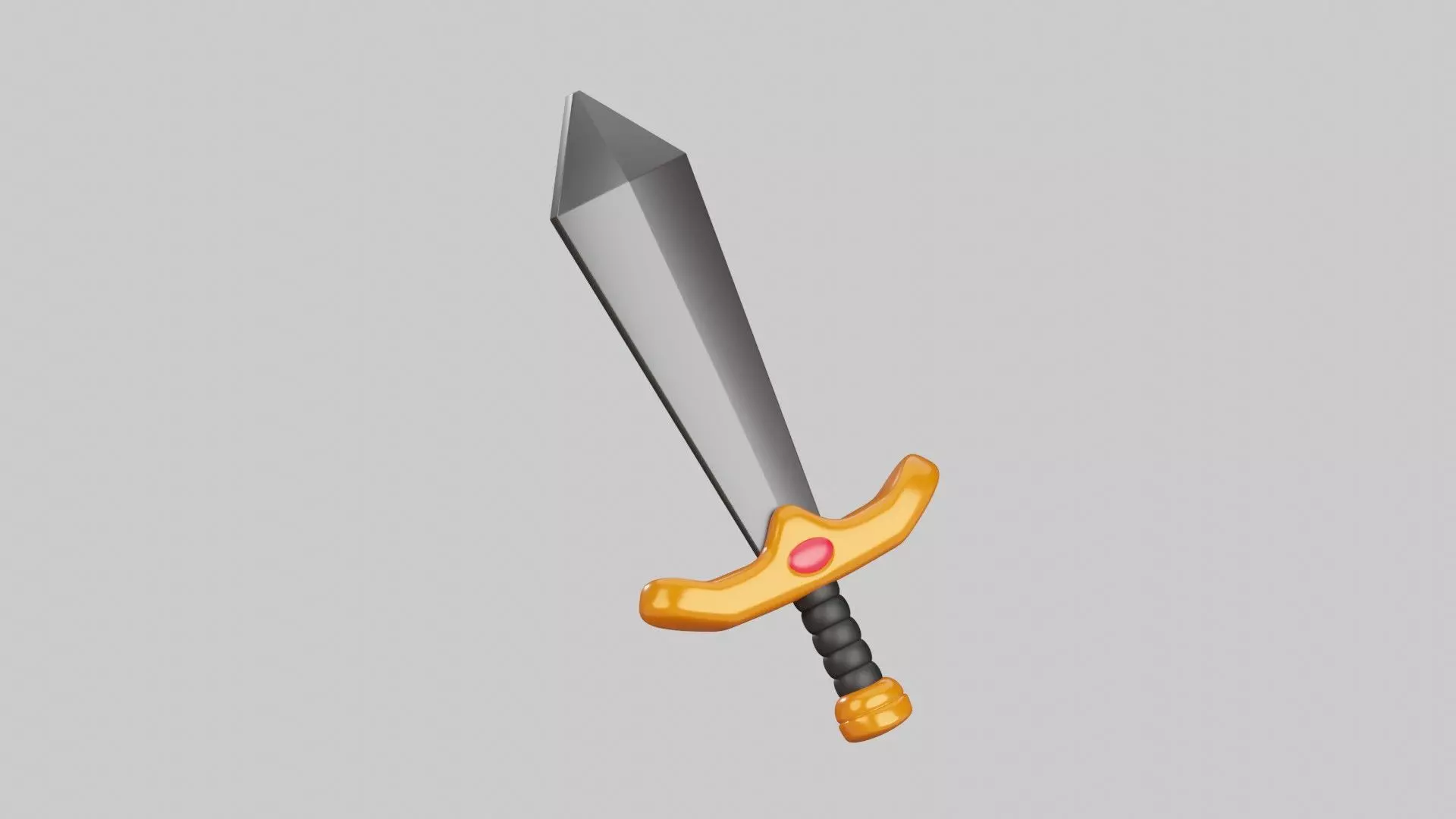 Sword 3D Illustration 3D model_0