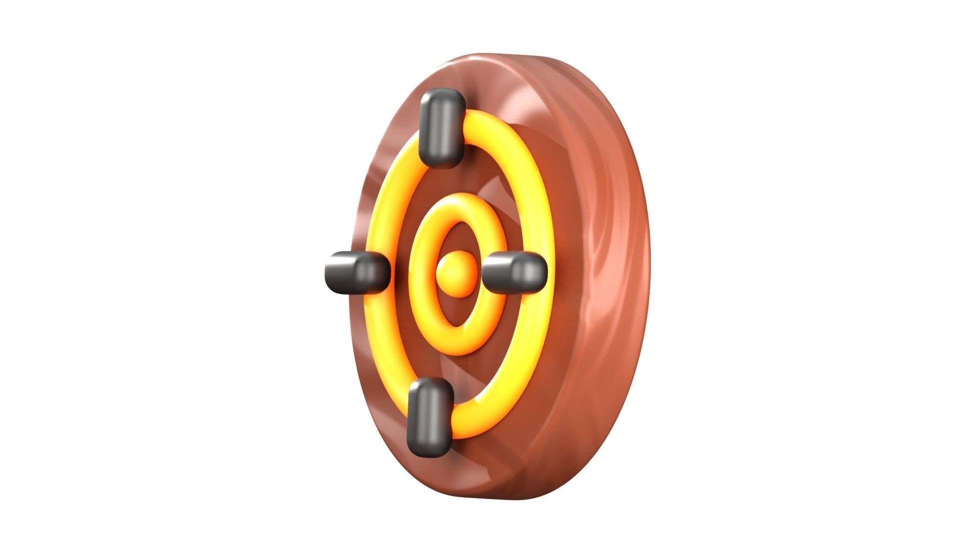 Target Arrow 3D Illustration 3D model_3