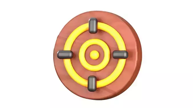 Target Arrow 3D Illustration