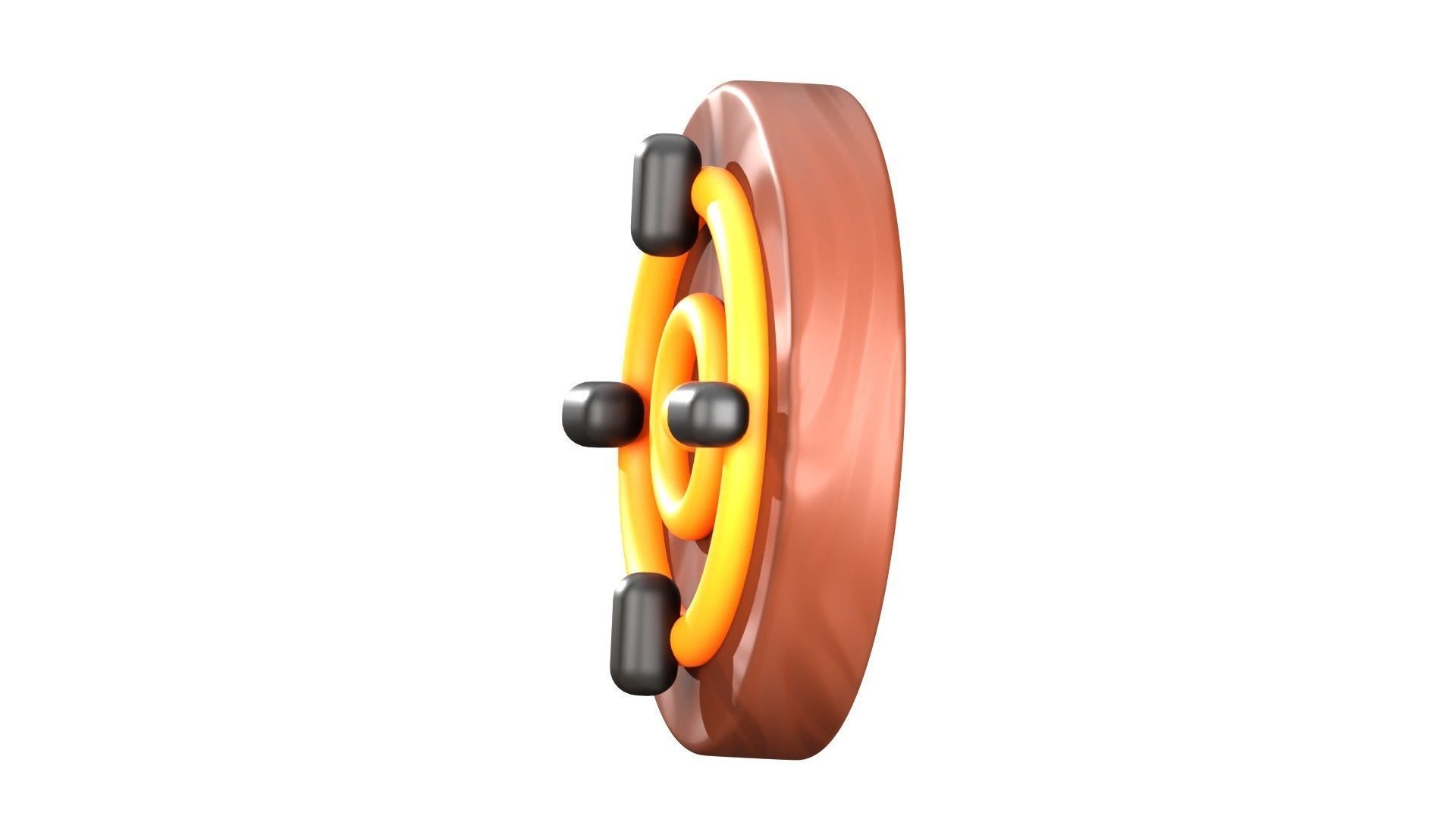 Target Arrow 3D Illustration 3D model_4