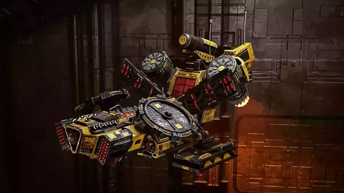 Sci-fi military war drone