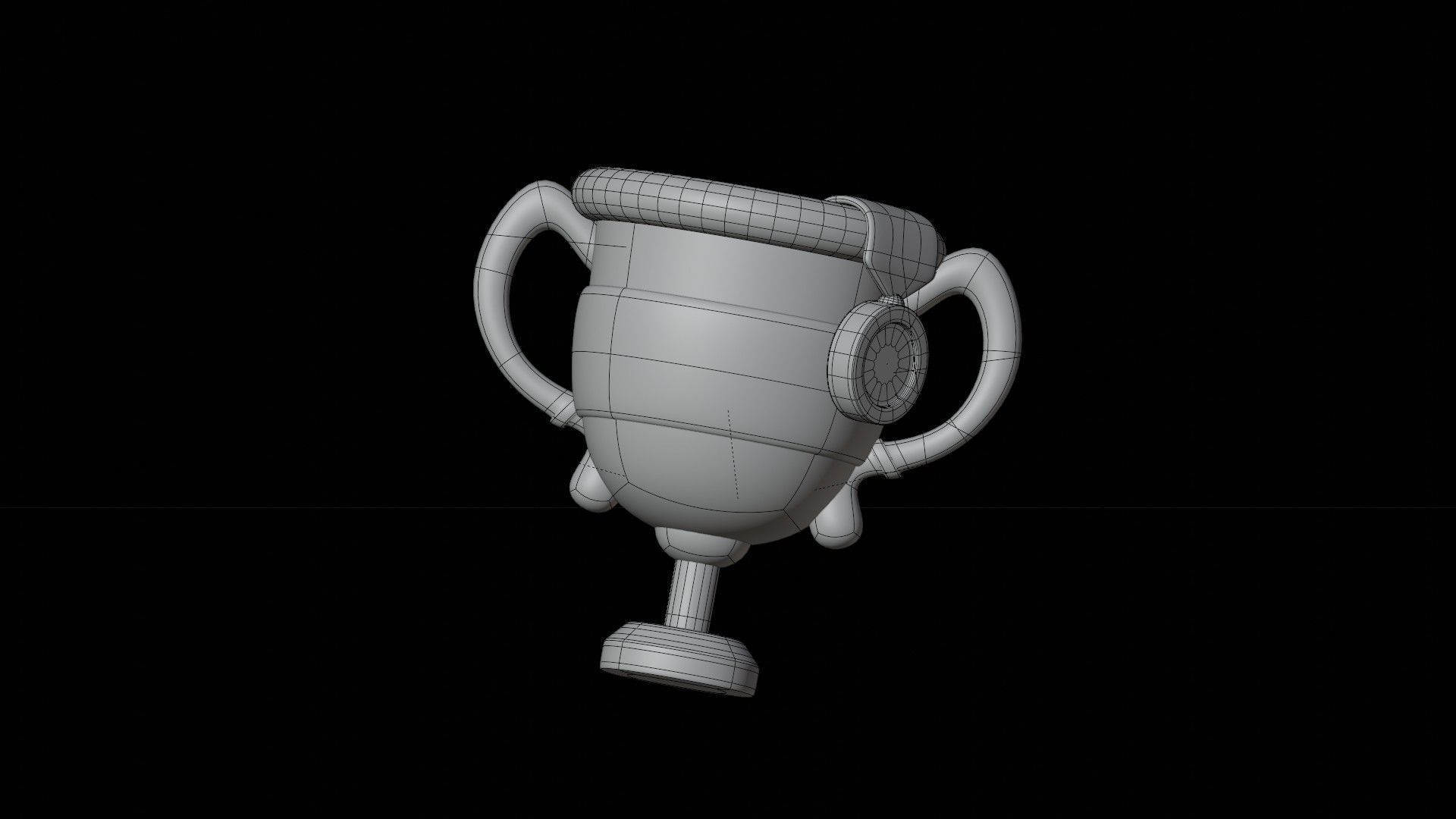 Trophy 3D Illustration 3D model_1