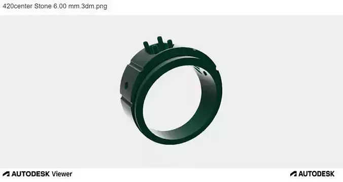 Men Ring With Round Cut Center Stone