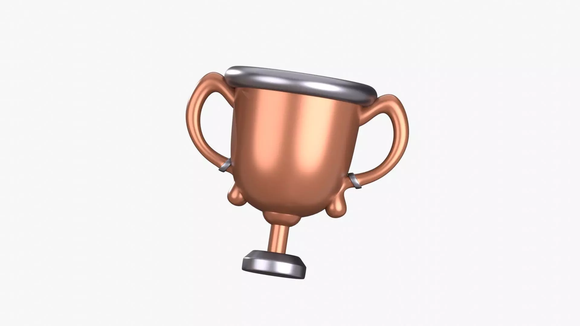 Trophy 3D Illustration 3D model_0