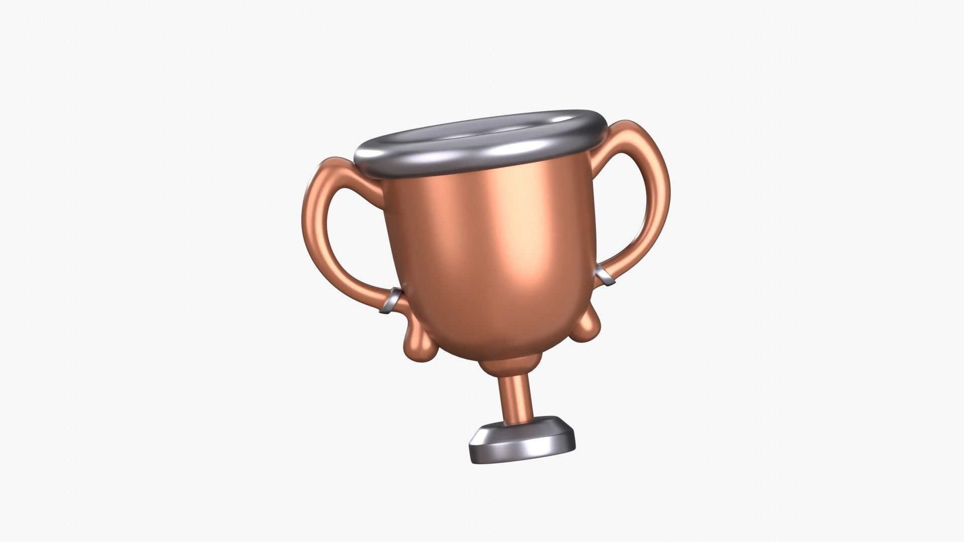 Trophy 3D Illustration 3D model_10