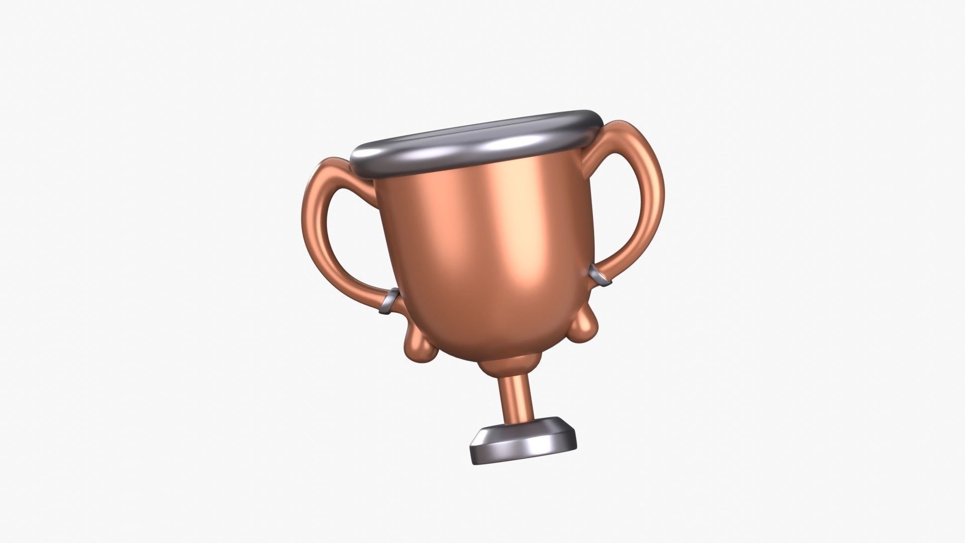 Trophy 3D Illustration 3D model_11