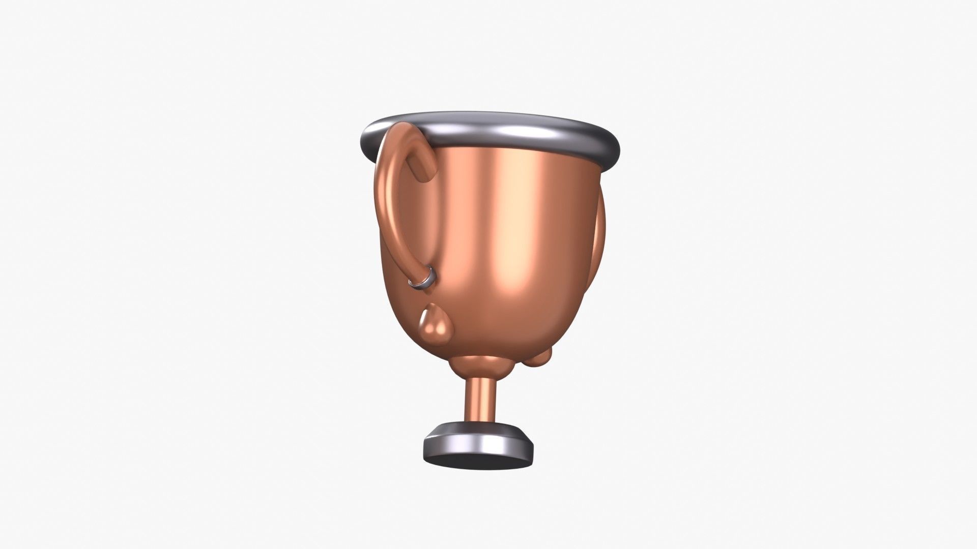 Trophy 3D Illustration 3D model_17