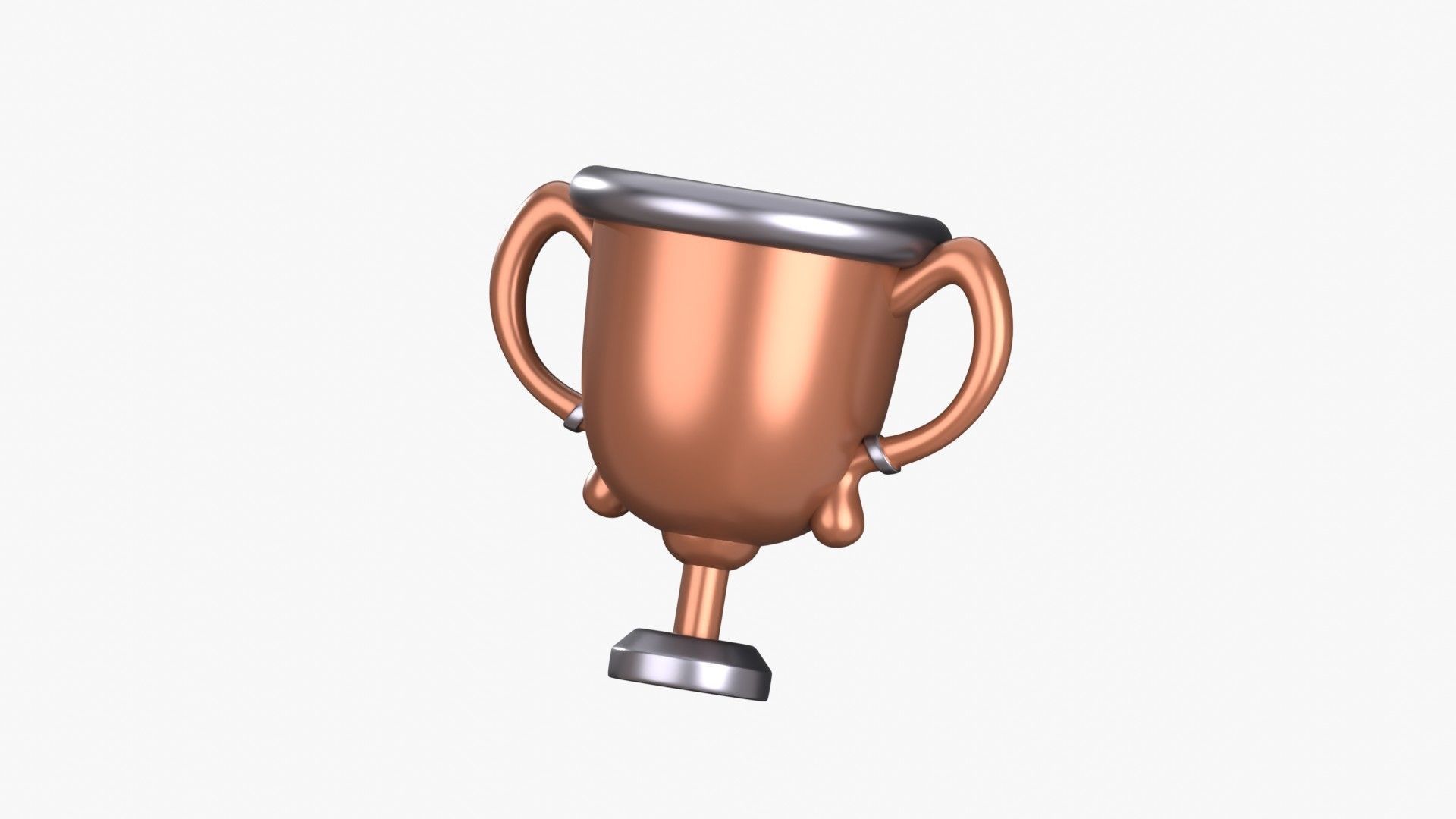 Trophy 3D Illustration 3D model_2