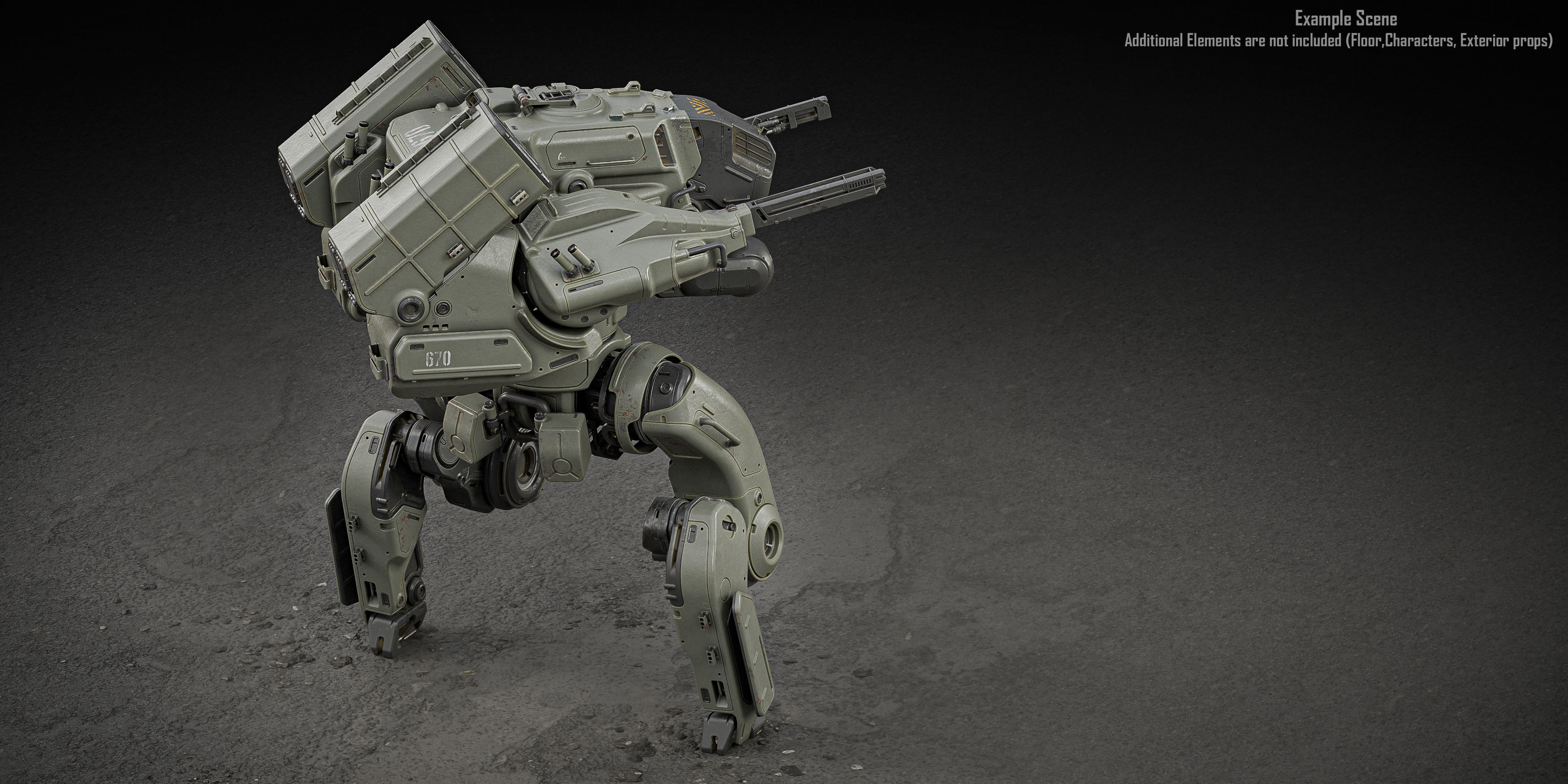 Warrior Mech 3D model_4
