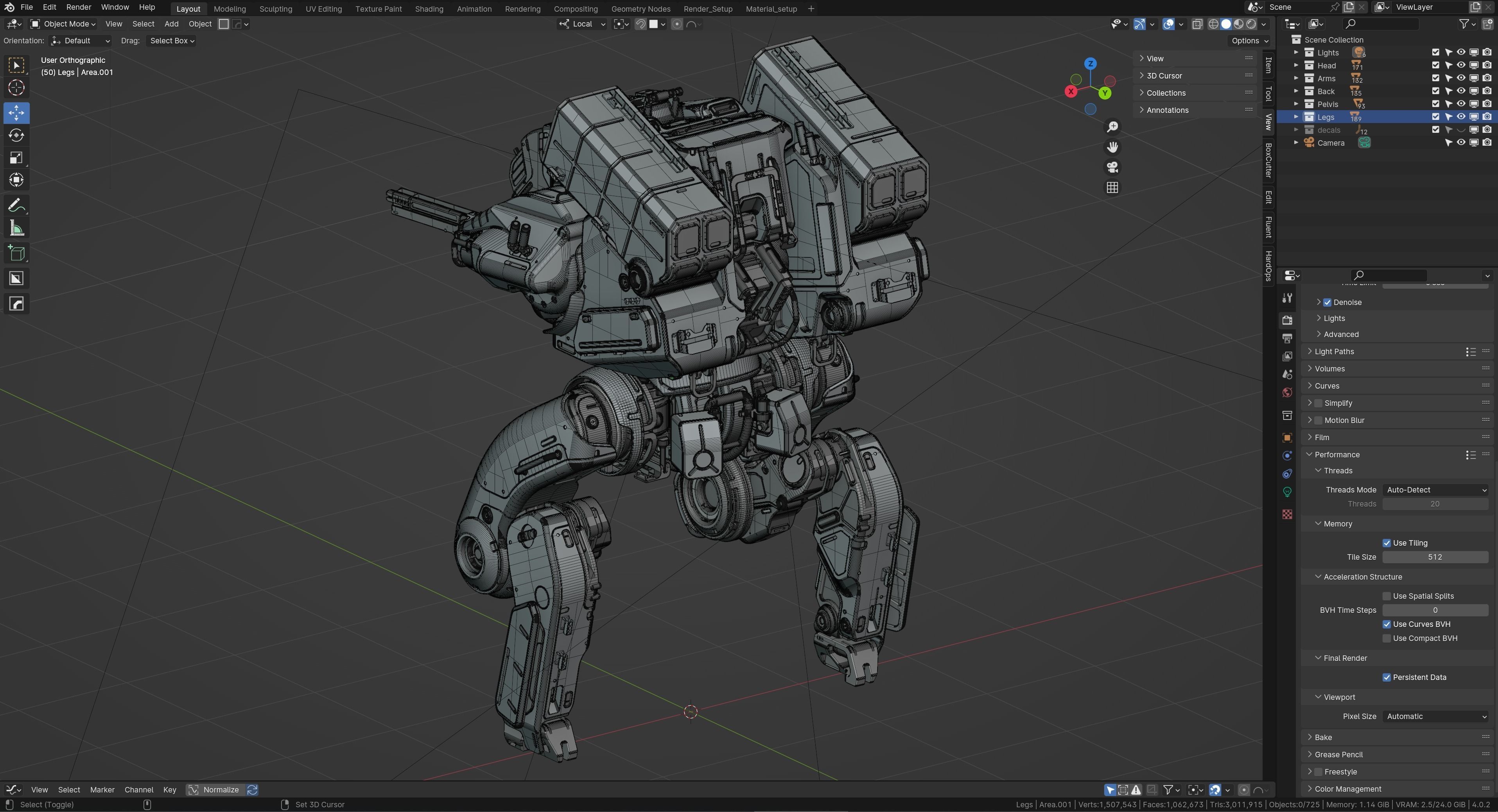 Warrior Mech 3D model_13