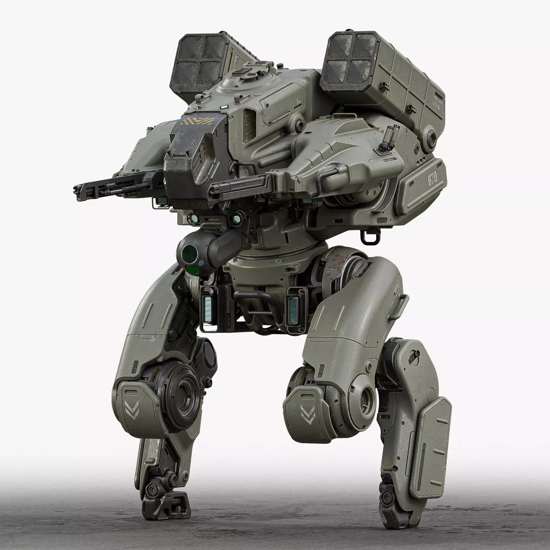 Warrior Mech 3D model_0