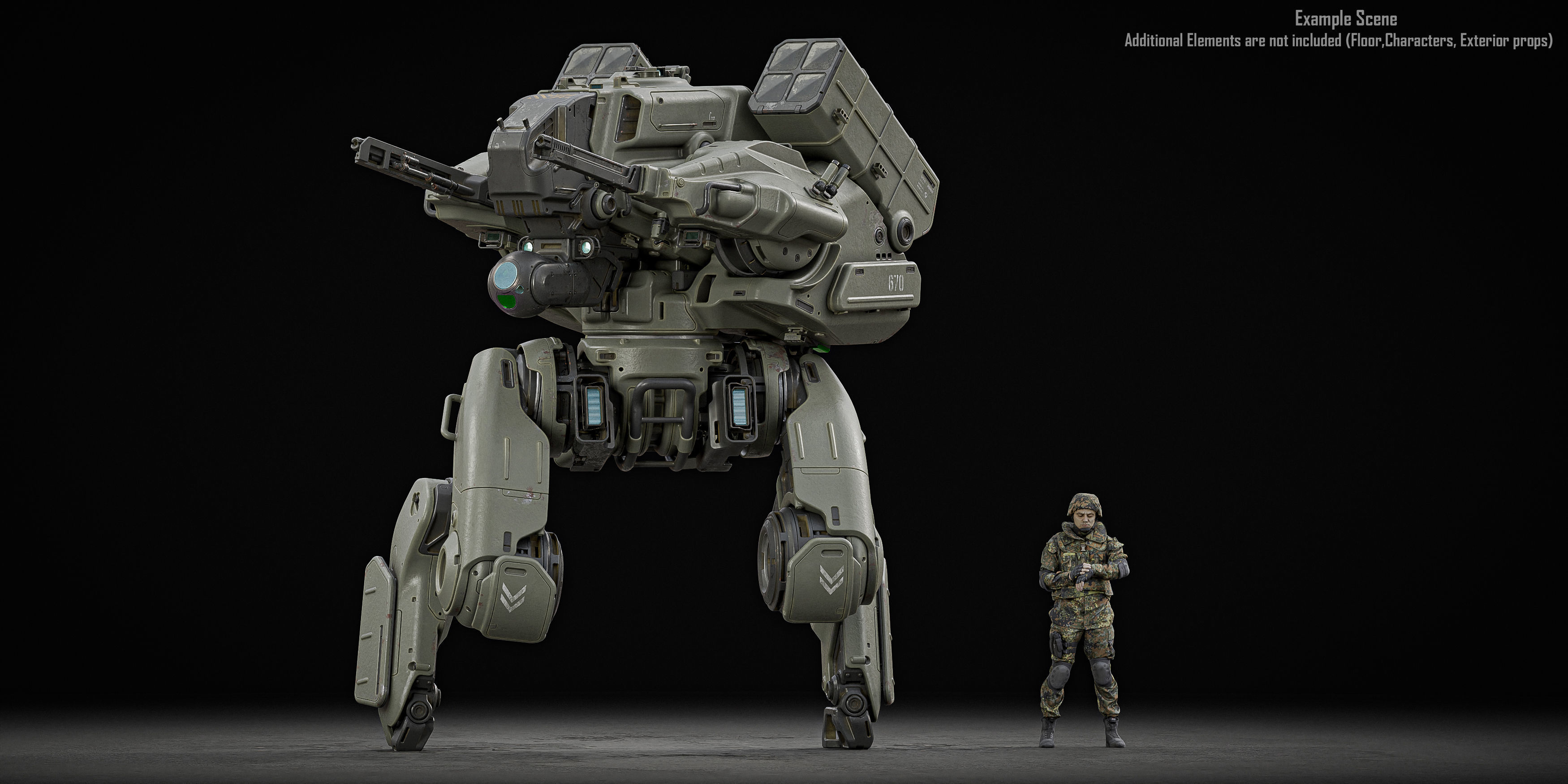 Warrior Mech 3D model_3