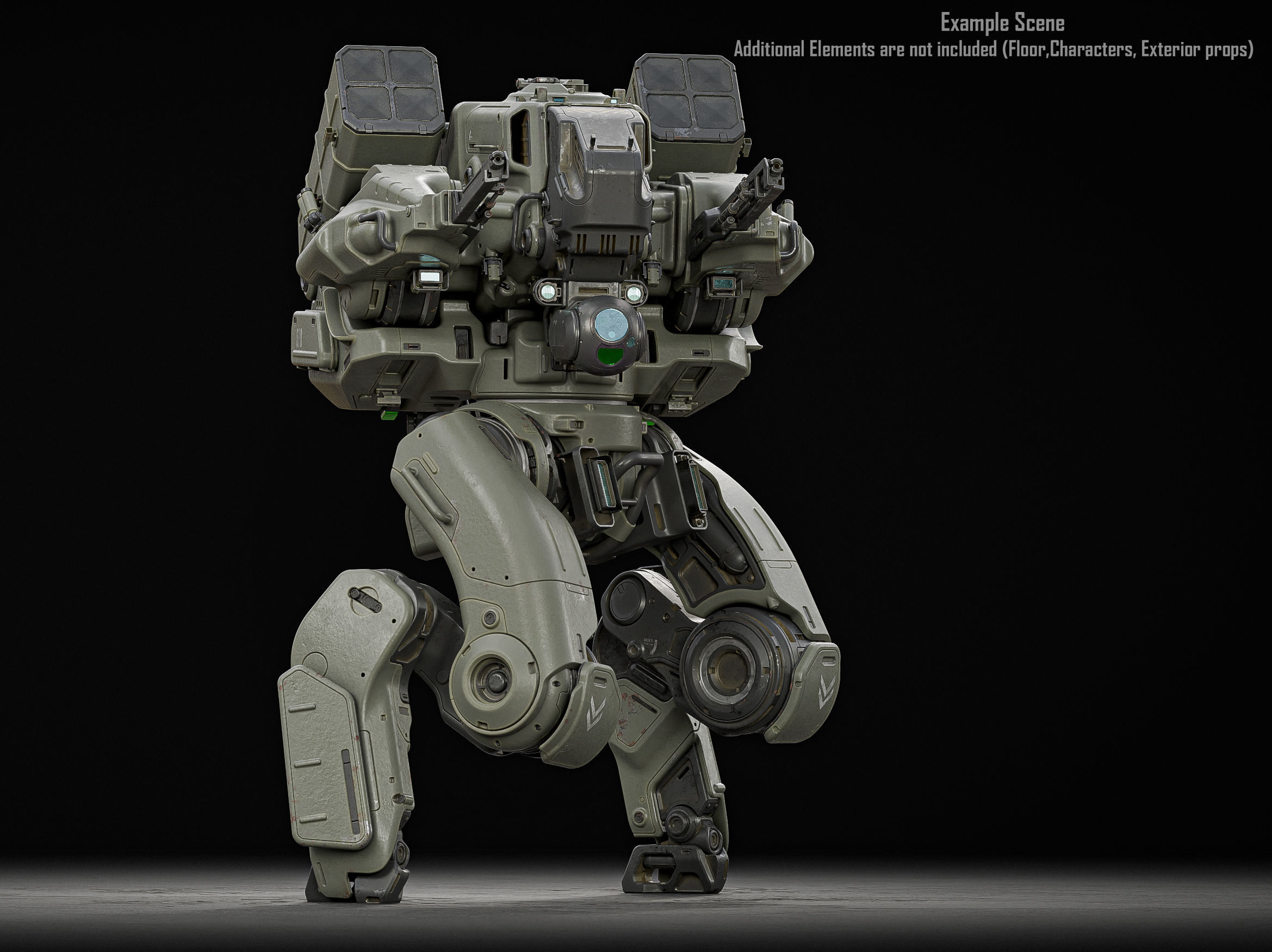 Warrior Mech 3D model_7