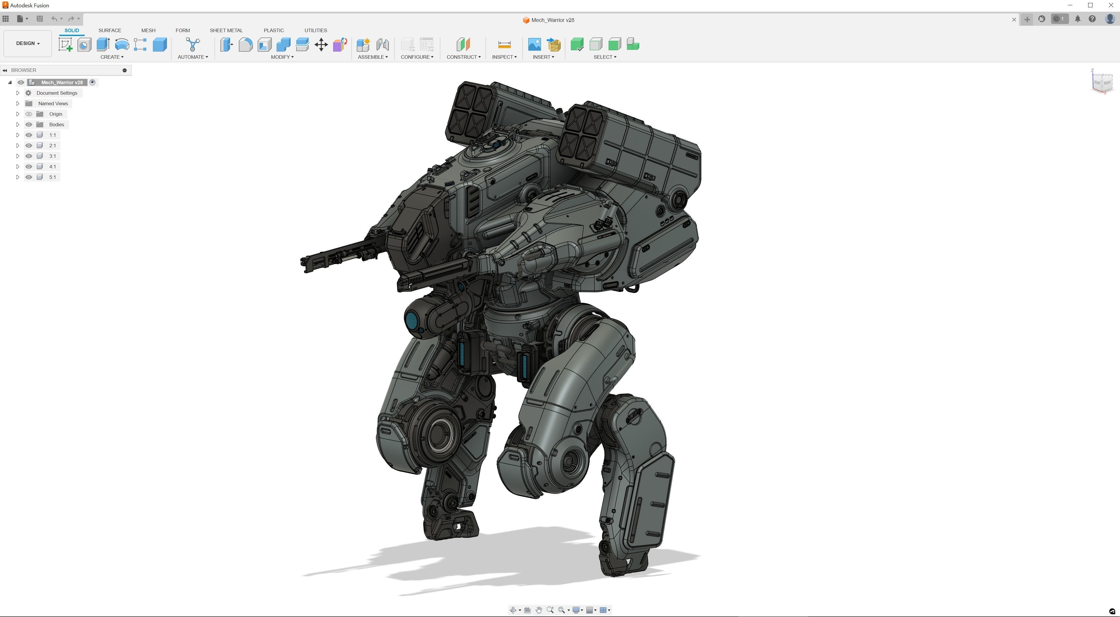 Warrior Mech 3D model_14