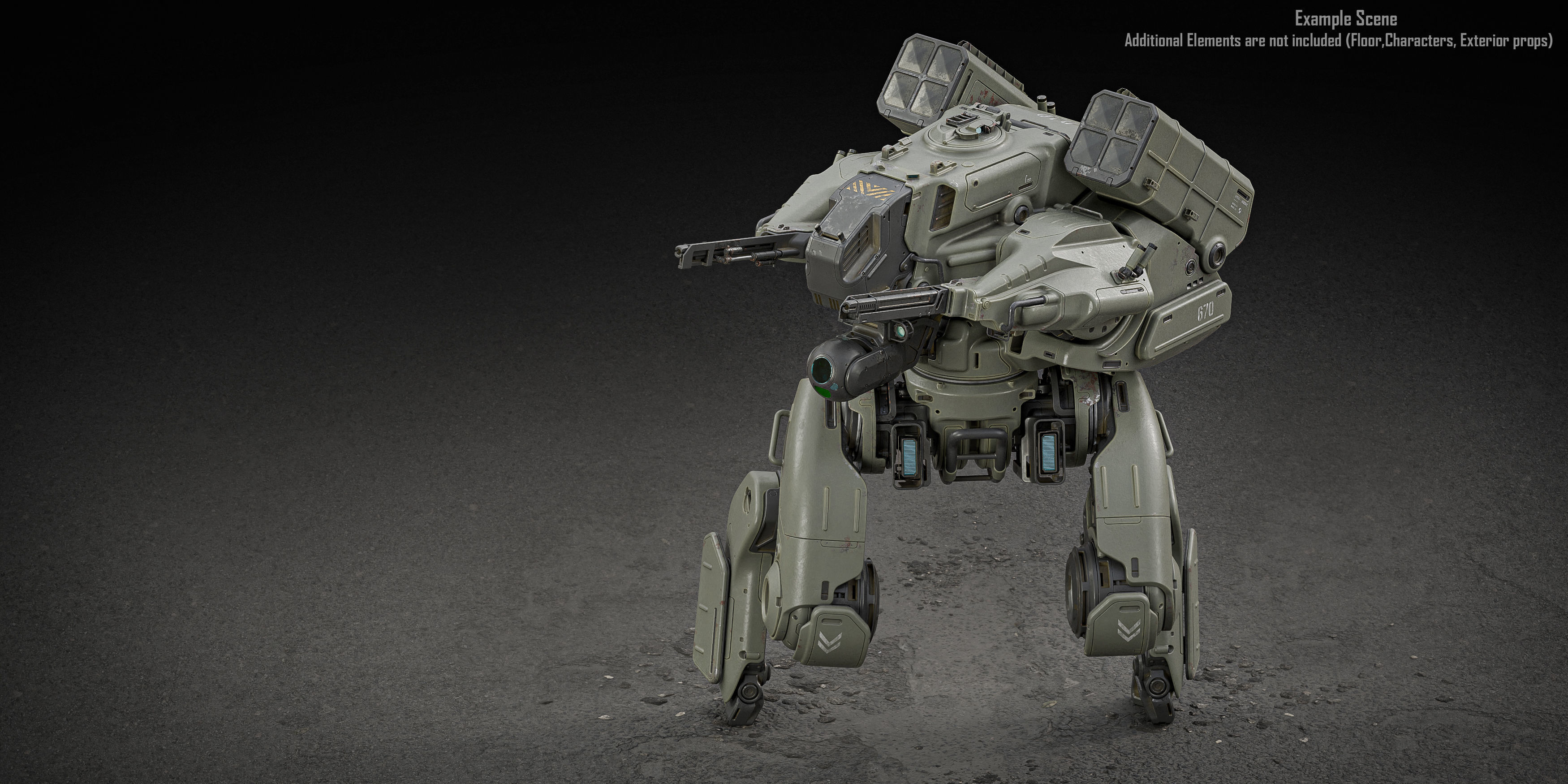 Warrior Mech 3D model_5