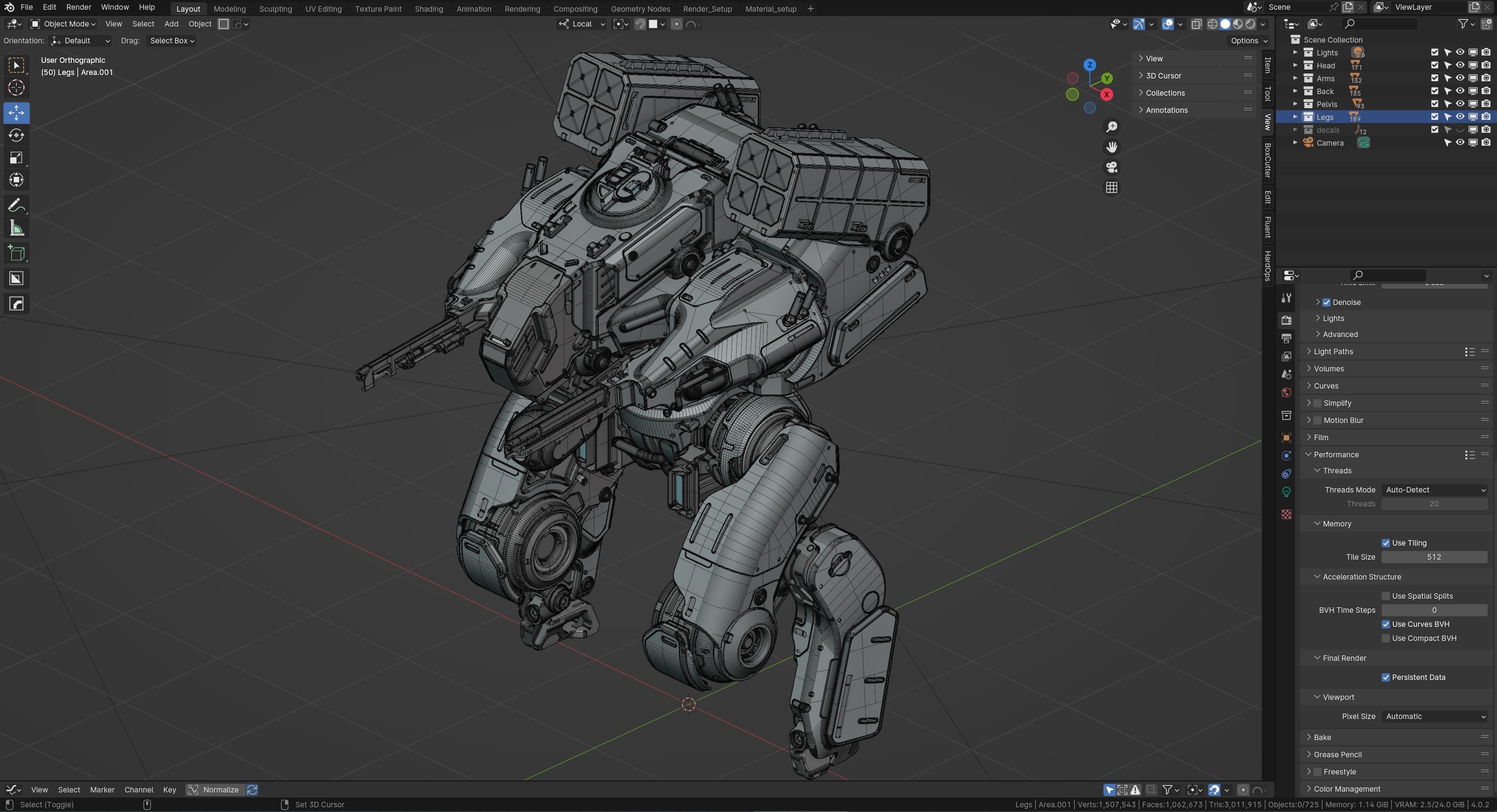 Warrior Mech 3D model_10