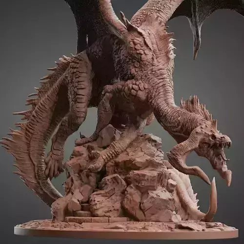Ancient Black Dragon  3D print model