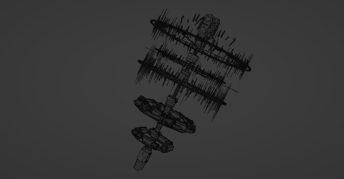 space station sci fi 3D model_6