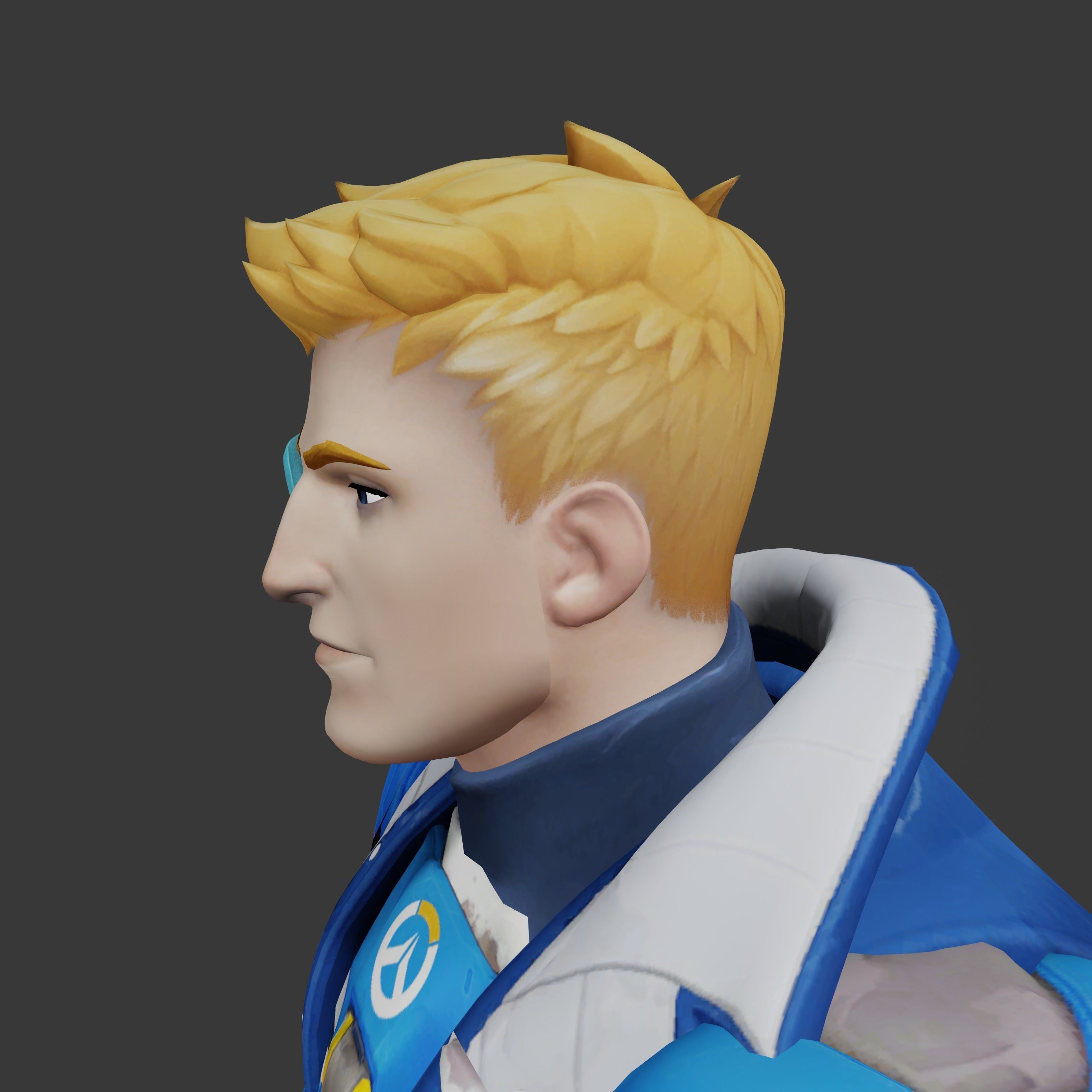 Strike Commander Aka soldier 76 Low-poly 3D model_17