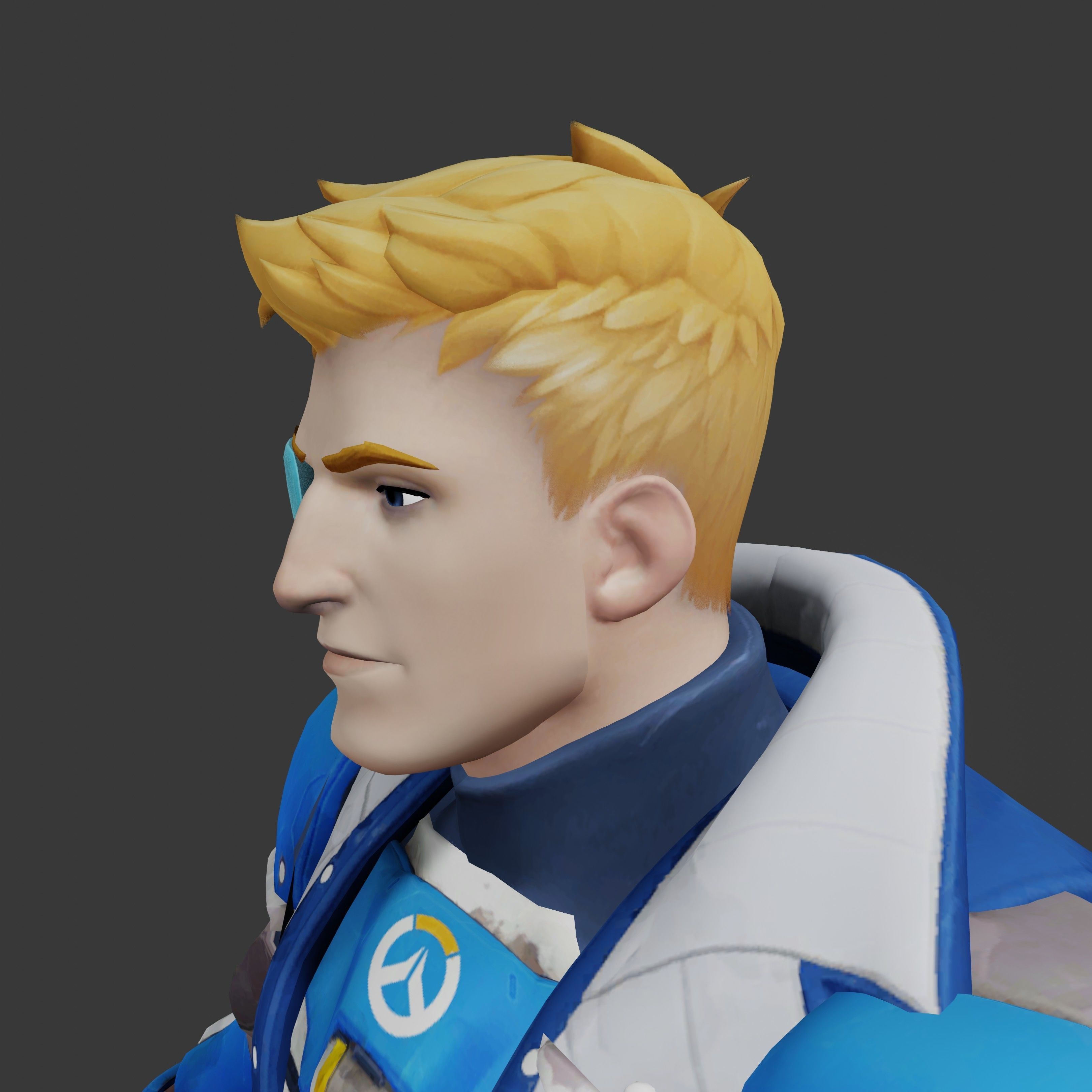 Strike Commander Aka soldier 76 Low-poly 3D model_18