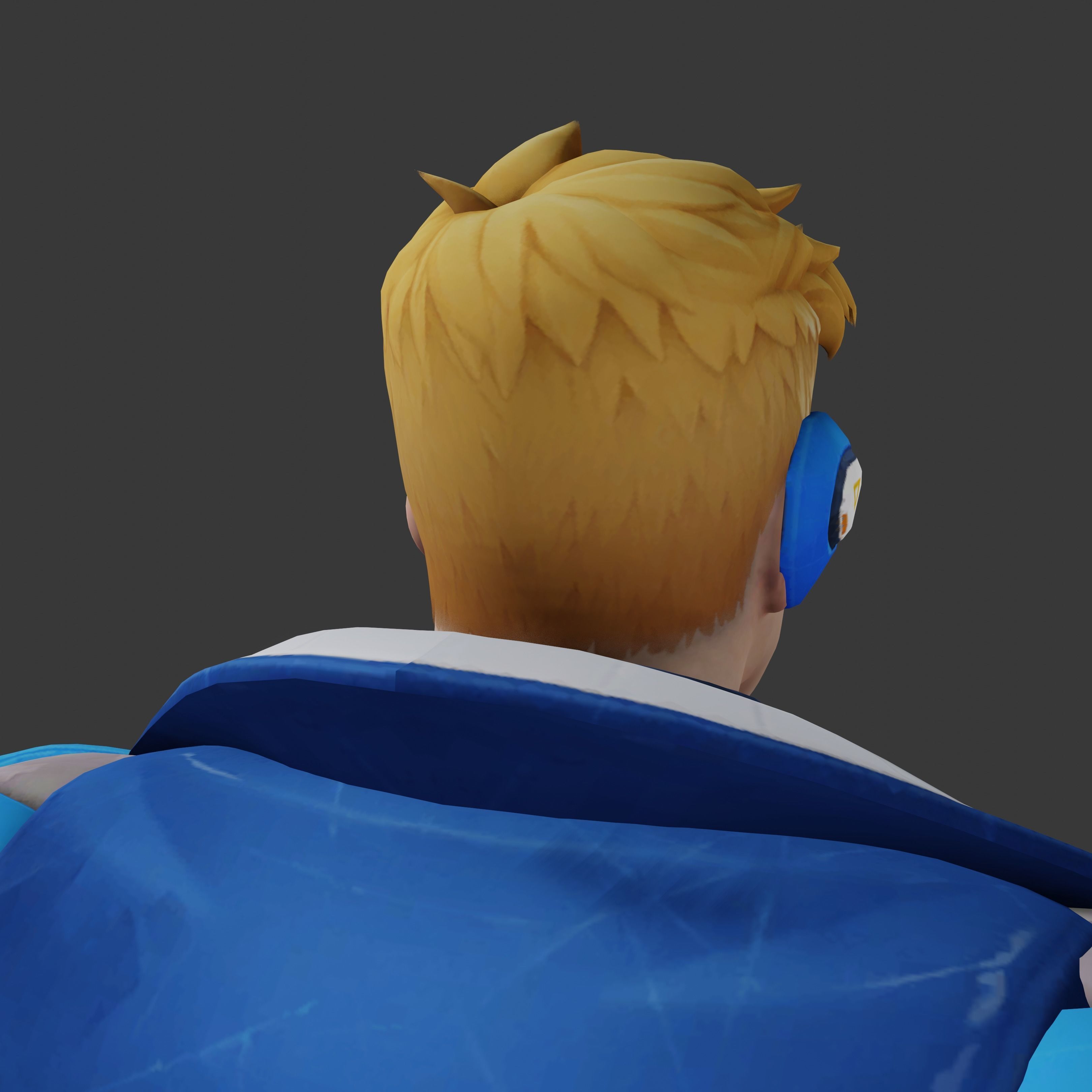 Strike Commander Aka soldier 76 Low-poly 3D model_11