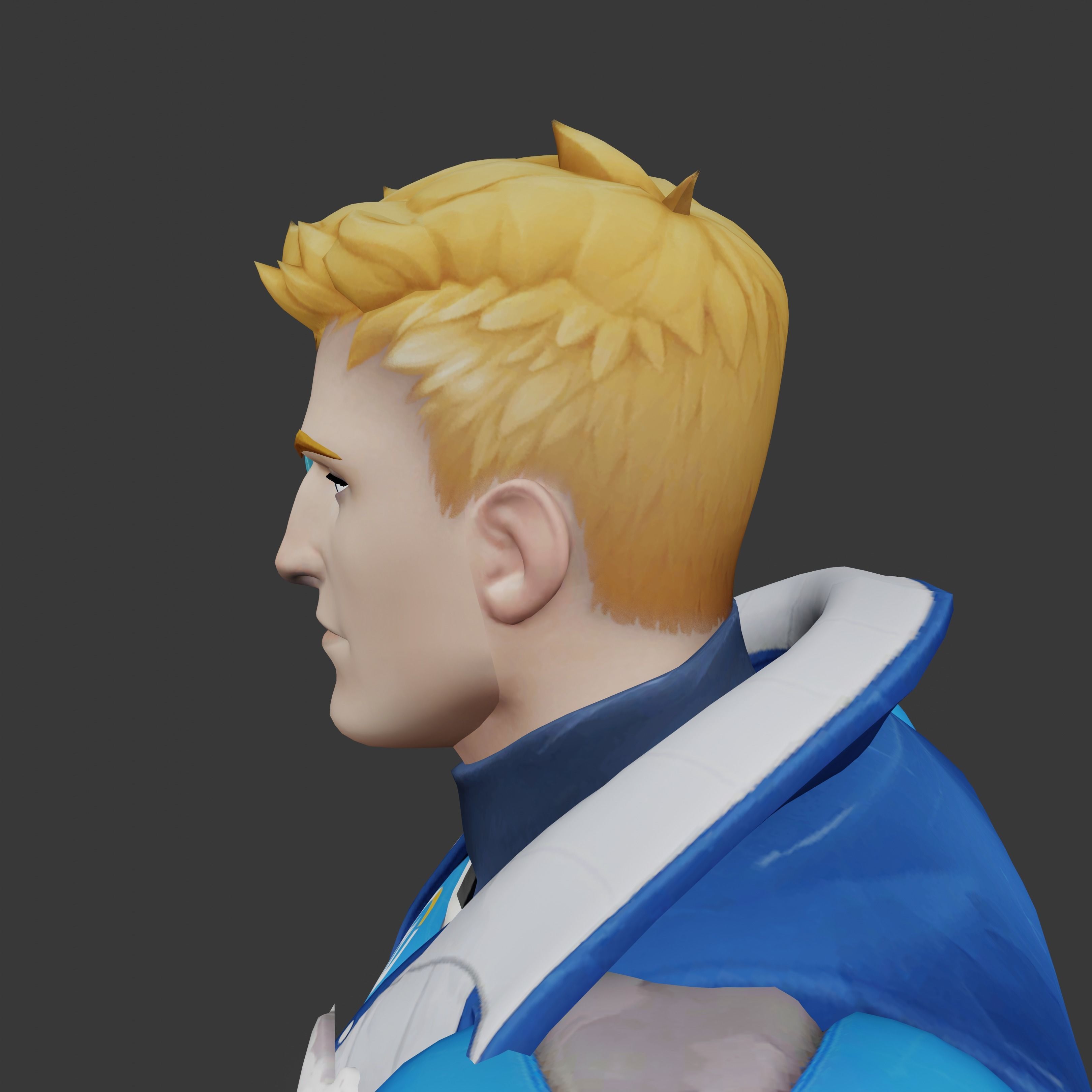 Strike Commander Aka soldier 76 Low-poly 3D model_16