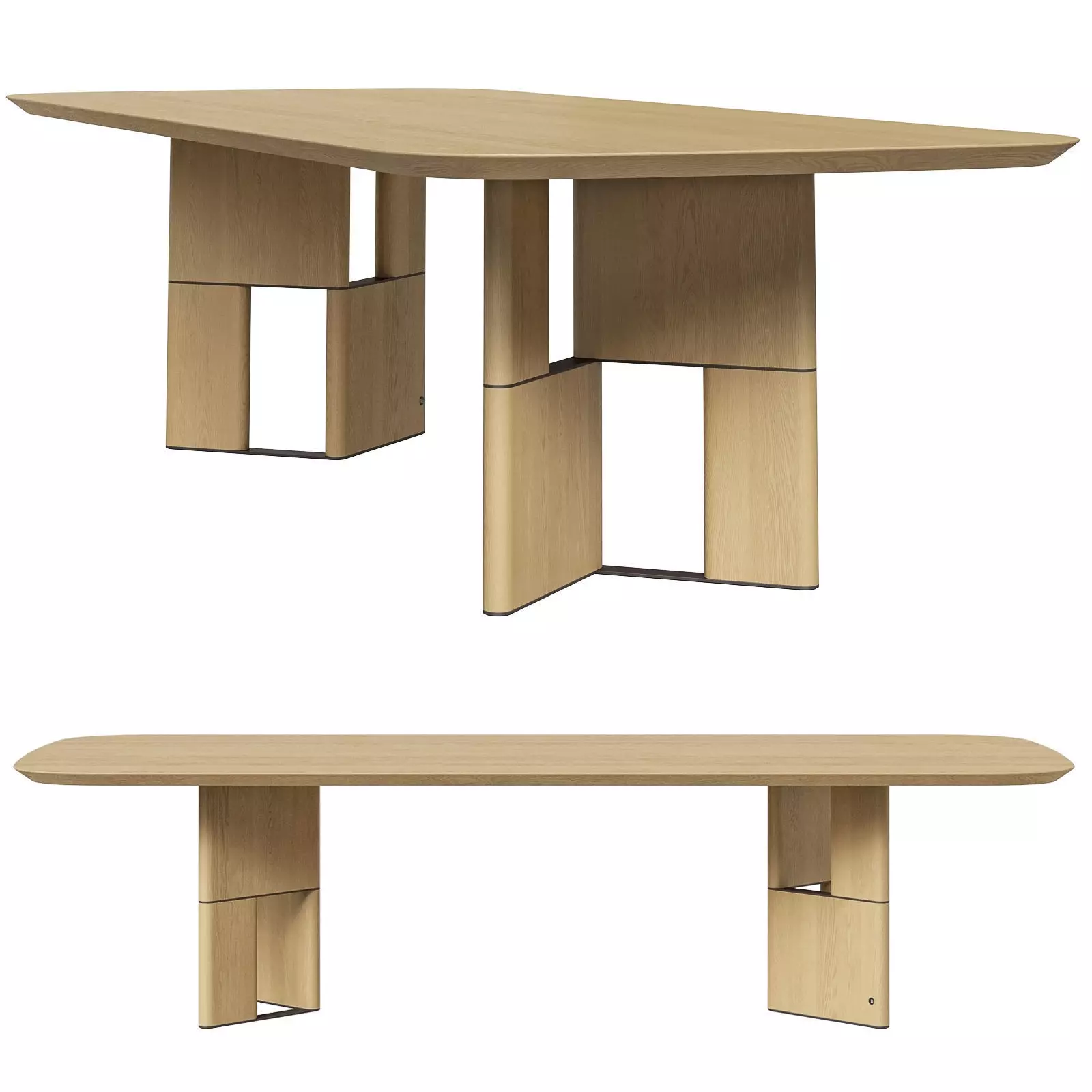Morica Design Tetris dining table 3D model_0