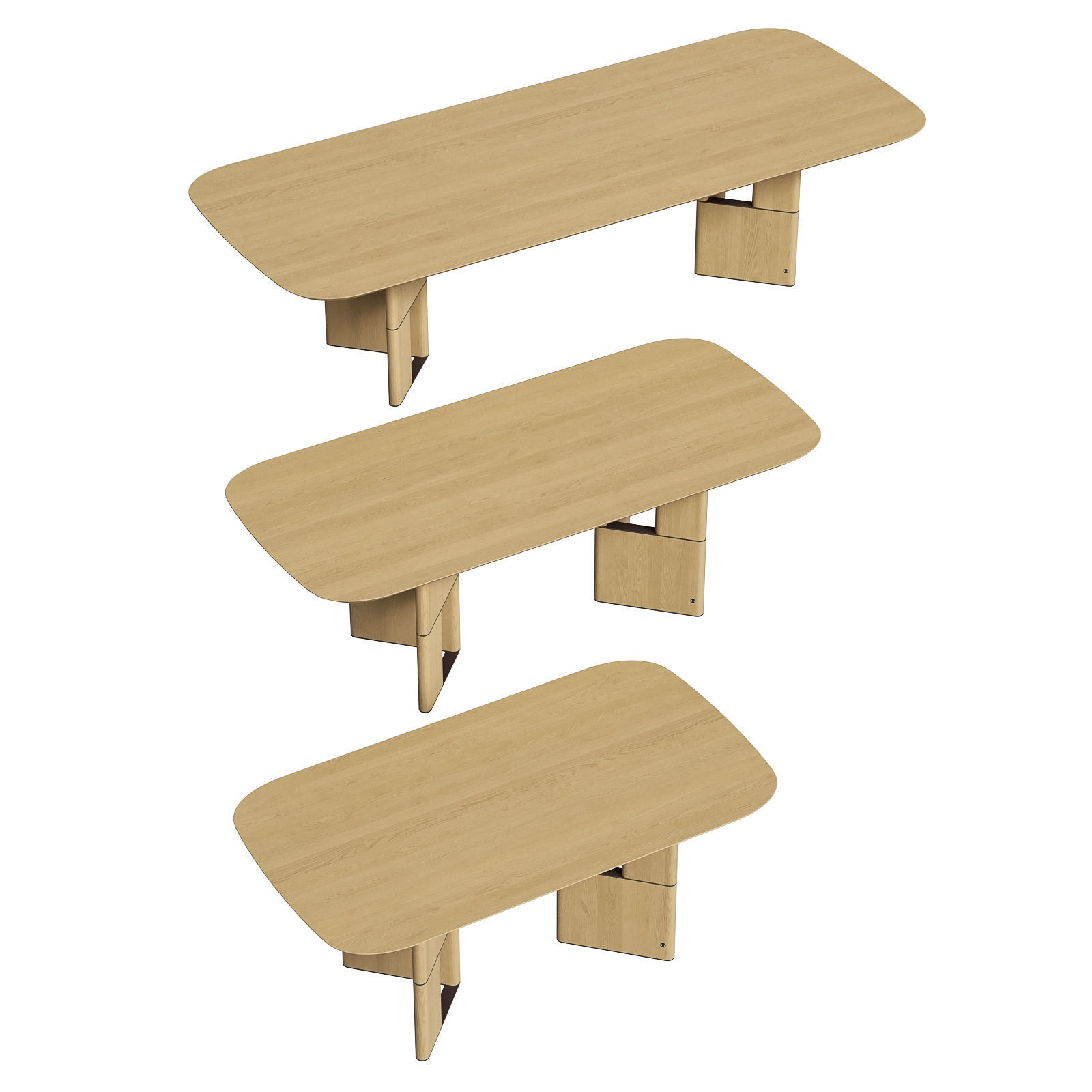 Morica Design Tetris dining table 3D model_5