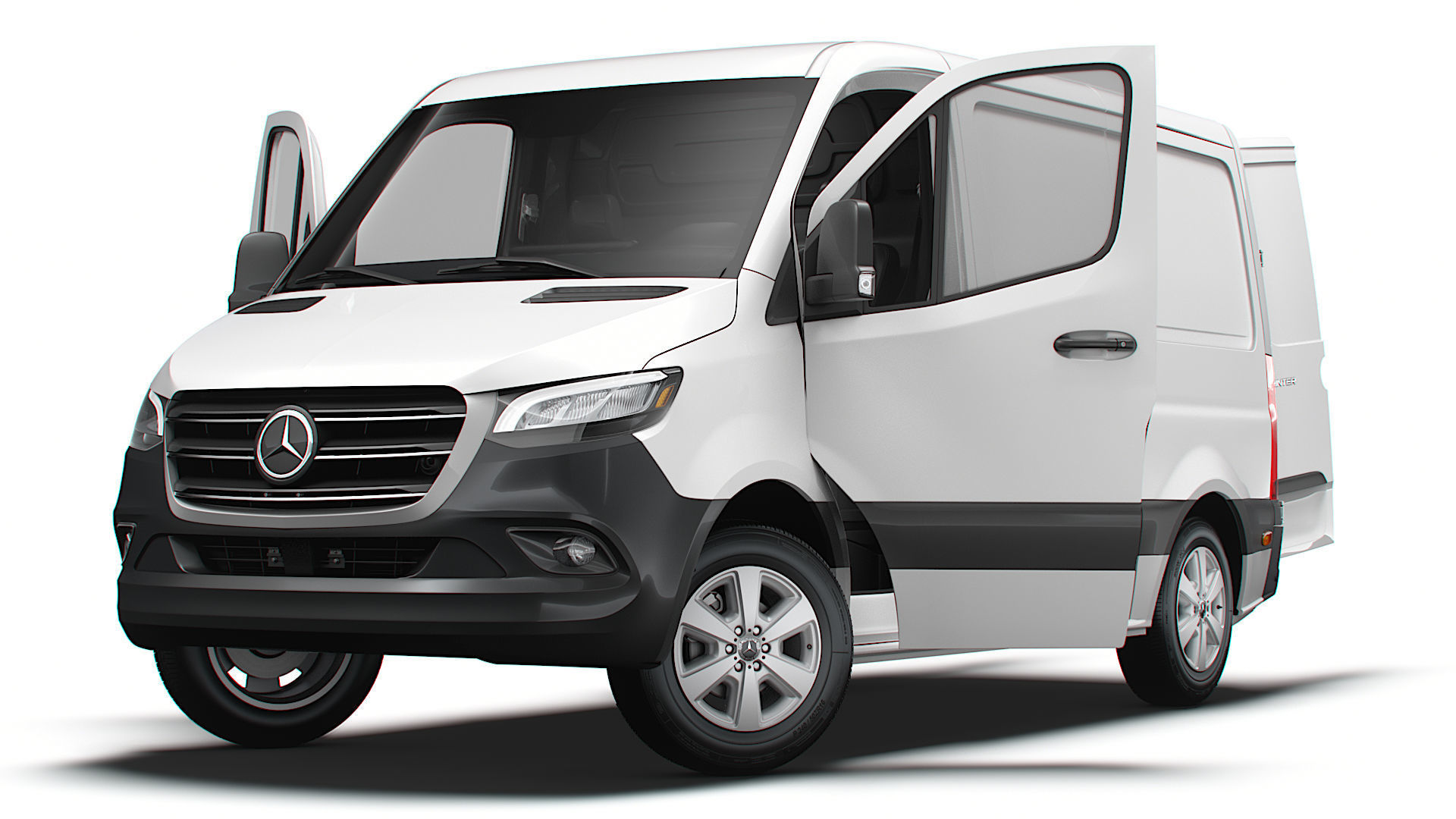 Mercedes Benz eSprinter Panel Van L1H1 FWD HQ Interior 2024 3D model_8