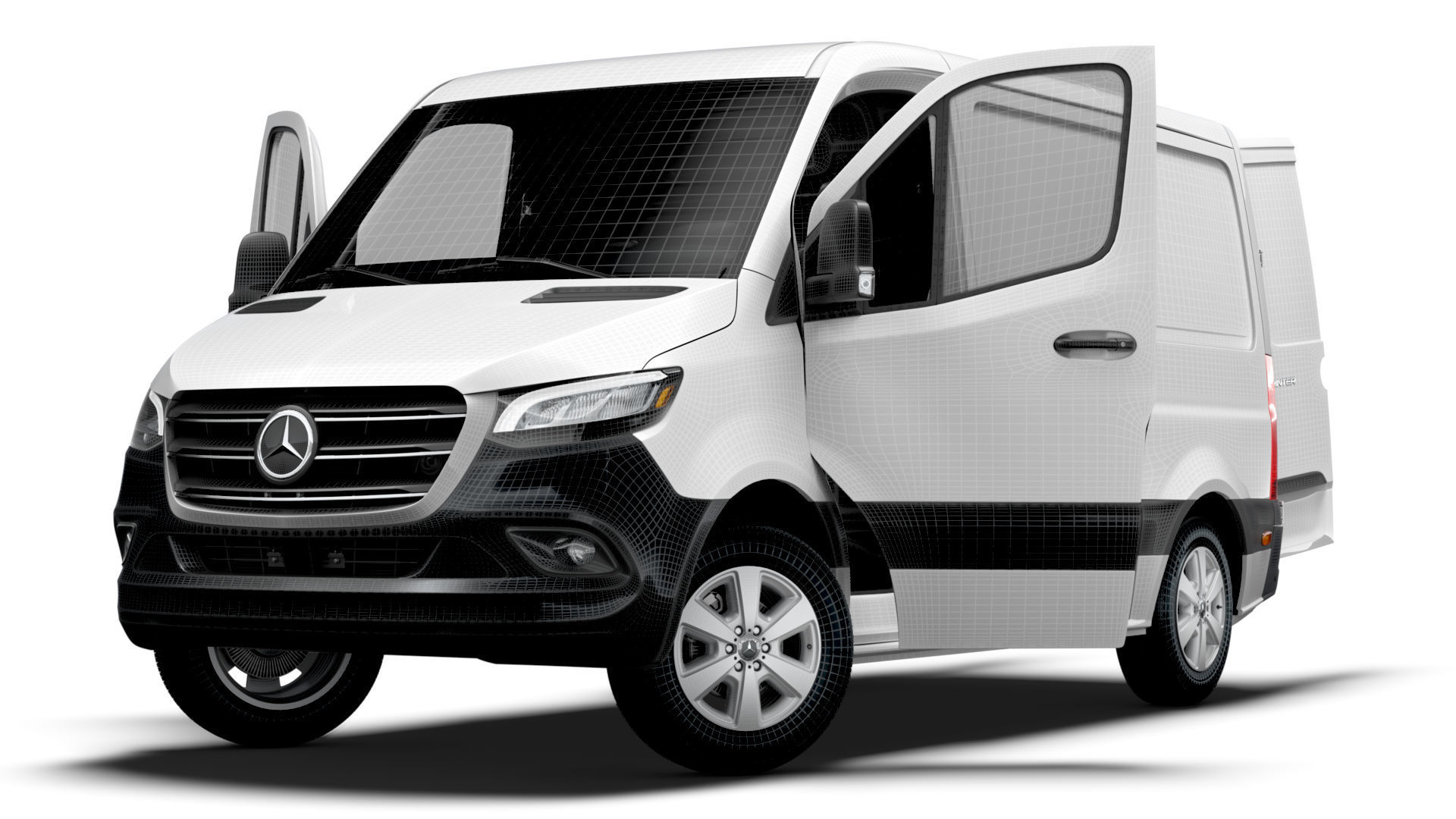 Mercedes Benz eSprinter Panel Van L1H1 FWD HQ Interior 2024 3D model_22