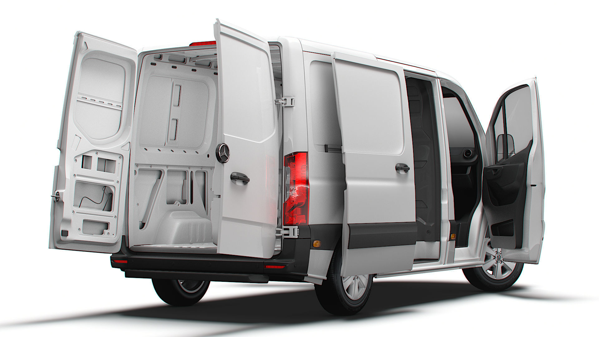 Mercedes Benz eSprinter Panel Van L1H1 FWD HQ Interior 2024 3D model_5