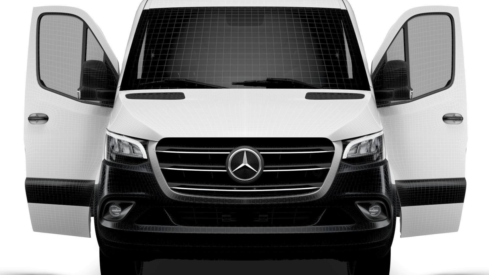 Mercedes Benz eSprinter Panel Van L1H1 FWD HQ Interior 2024 3D model_21