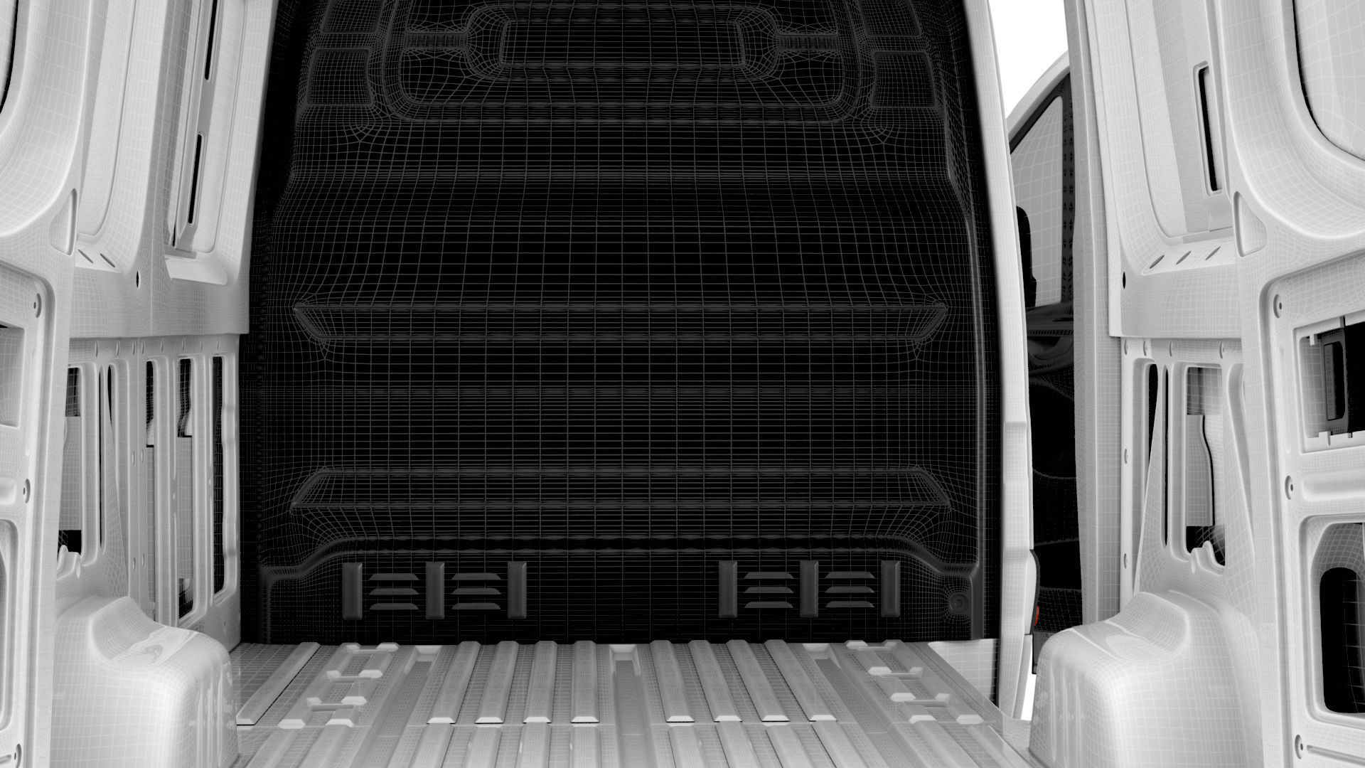 Mercedes Benz eSprinter Panel Van L1H1 FWD HQ Interior 2024 3D model_27