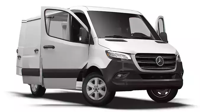 Mercedes Benz eSprinter Panel Van L1H1 FWD HQ Interior 2024 3D model