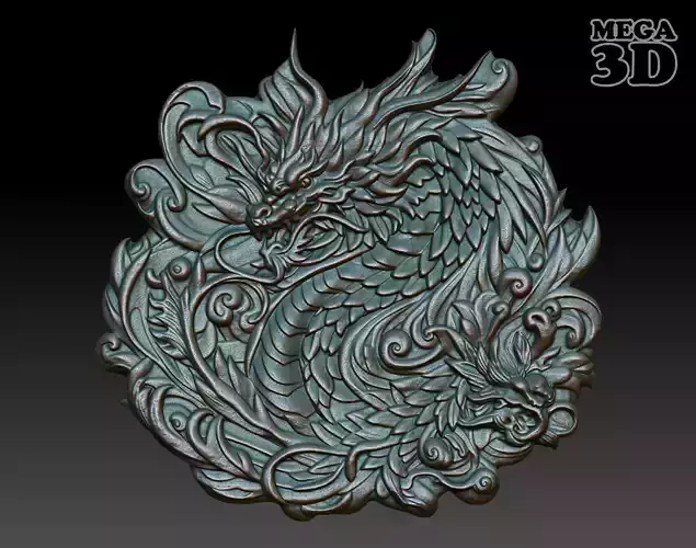 Dragon Pendant basrelief 240521 12