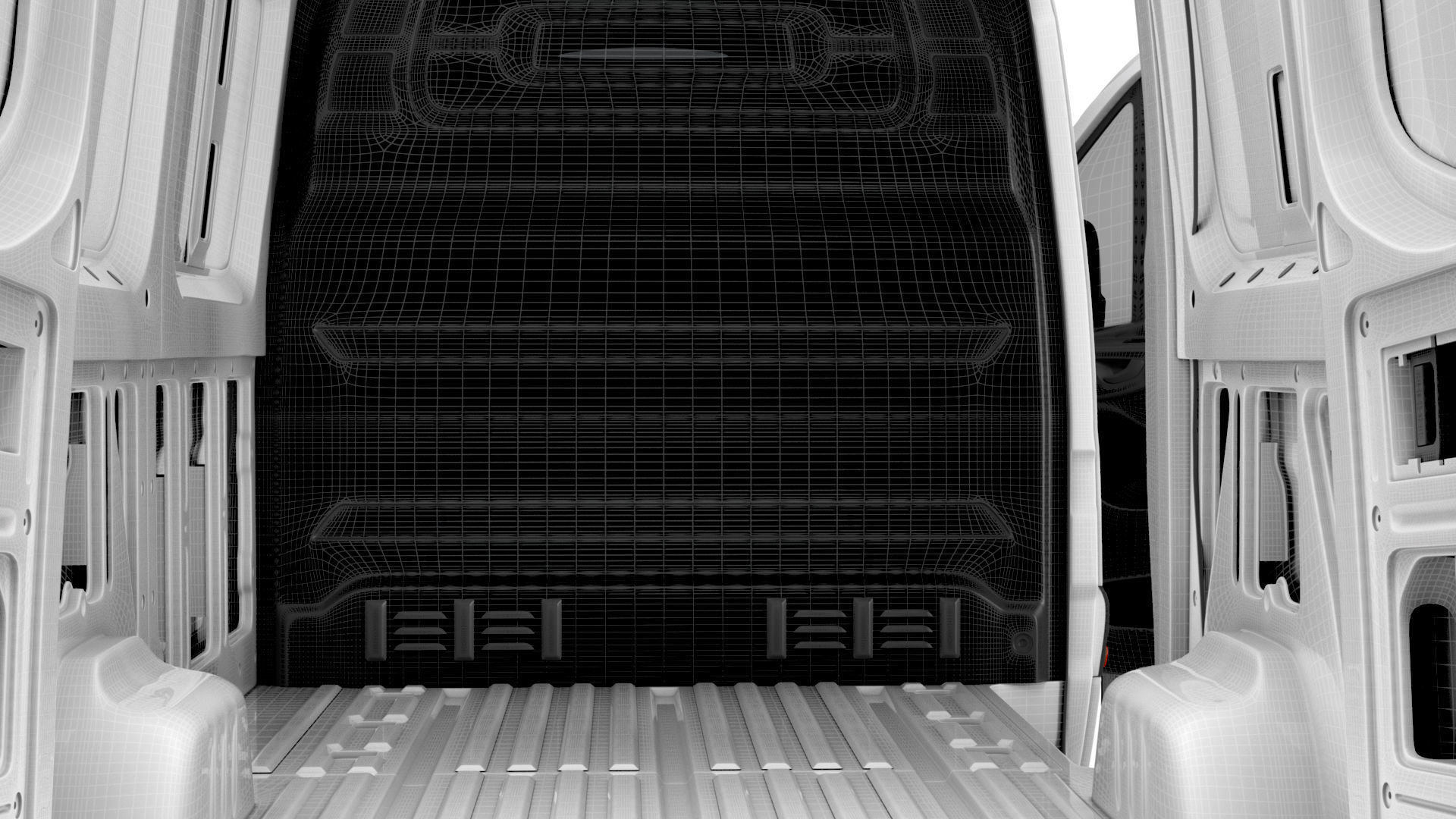 Mercedes Benz eSprinter Panel Van L1H2 FWD HQ Interior 2024 3D model_27