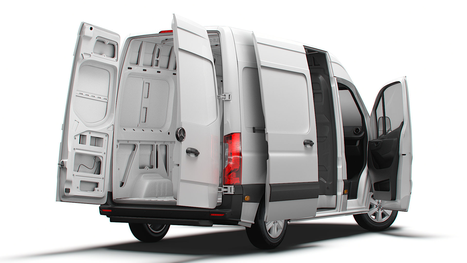 Mercedes Benz eSprinter Panel Van L1H2 FWD HQ Interior 2024 3D model_5