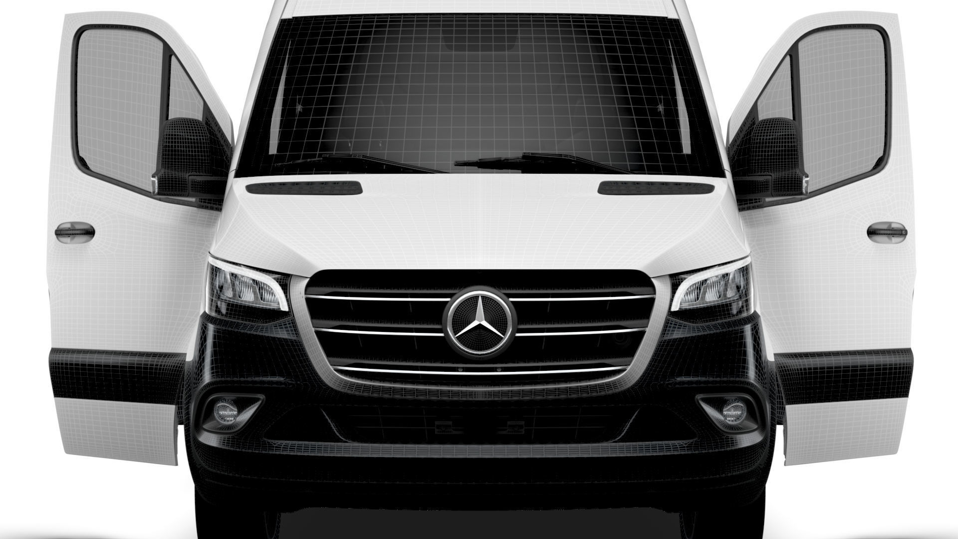 Mercedes Benz eSprinter Panel Van L1H2 FWD HQ Interior 2024 3D model_21