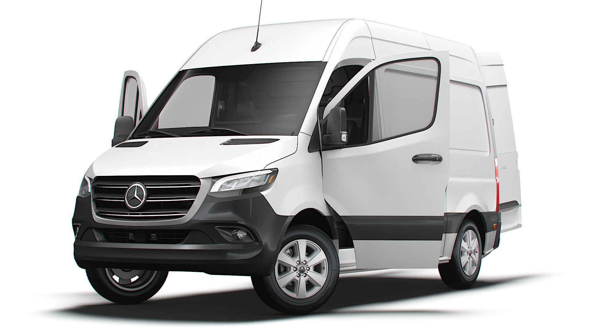 Mercedes Benz eSprinter Panel Van L1H2 FWD HQ Interior 2024 3D model_8