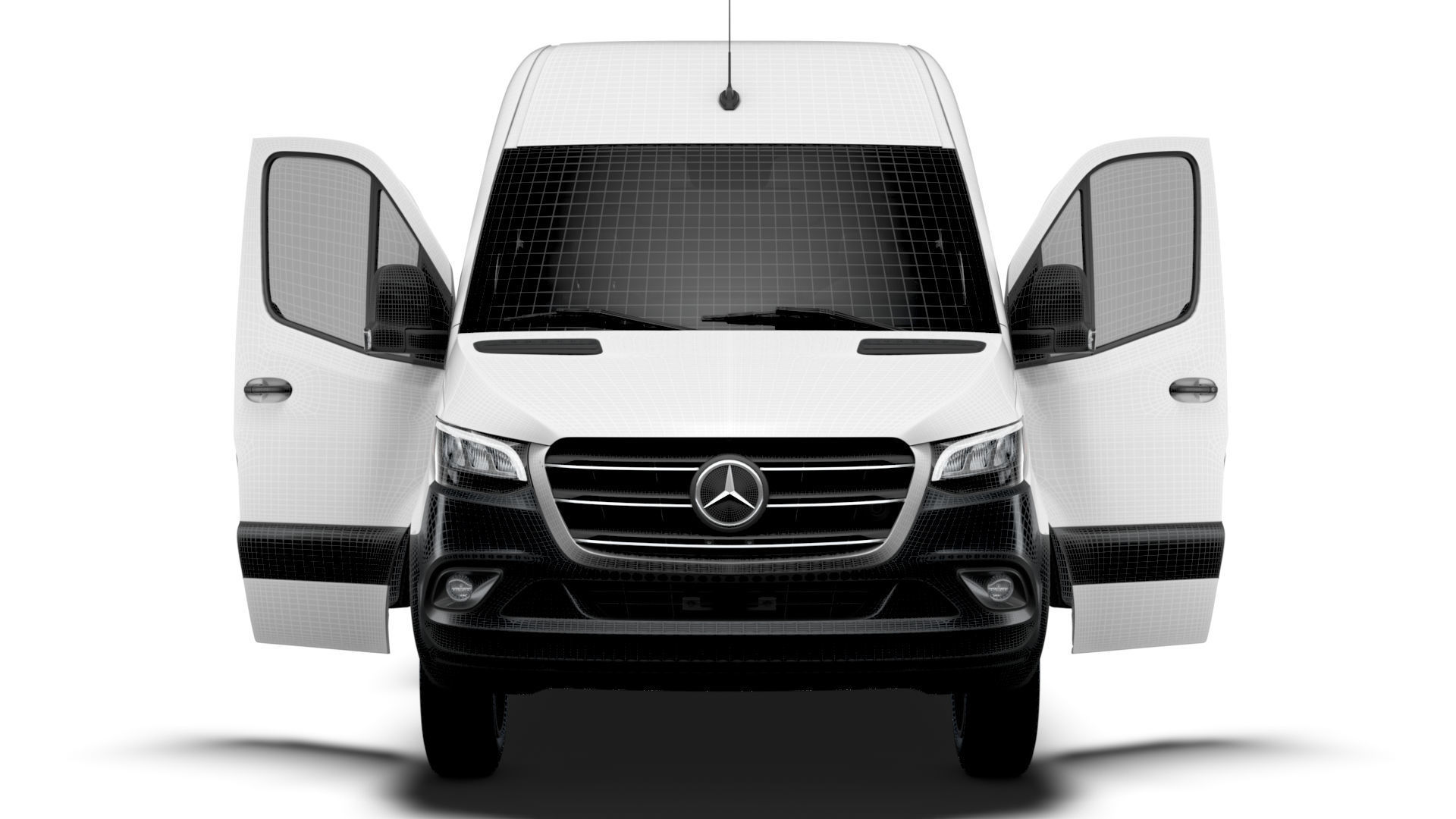 Mercedes Benz eSprinter Panel Van L1H2 FWD HQ Interior 2024 3D model_20