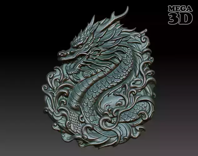 Dragon Pendant basrelief 240521 04