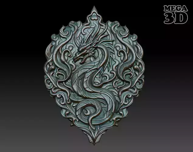 Dragon Pendant basrelief 240521 01