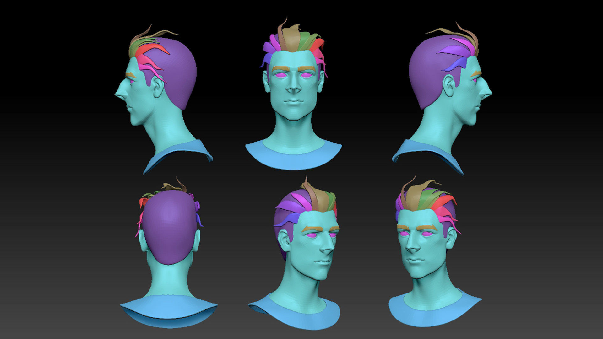 Handsome Boy 3D model_8