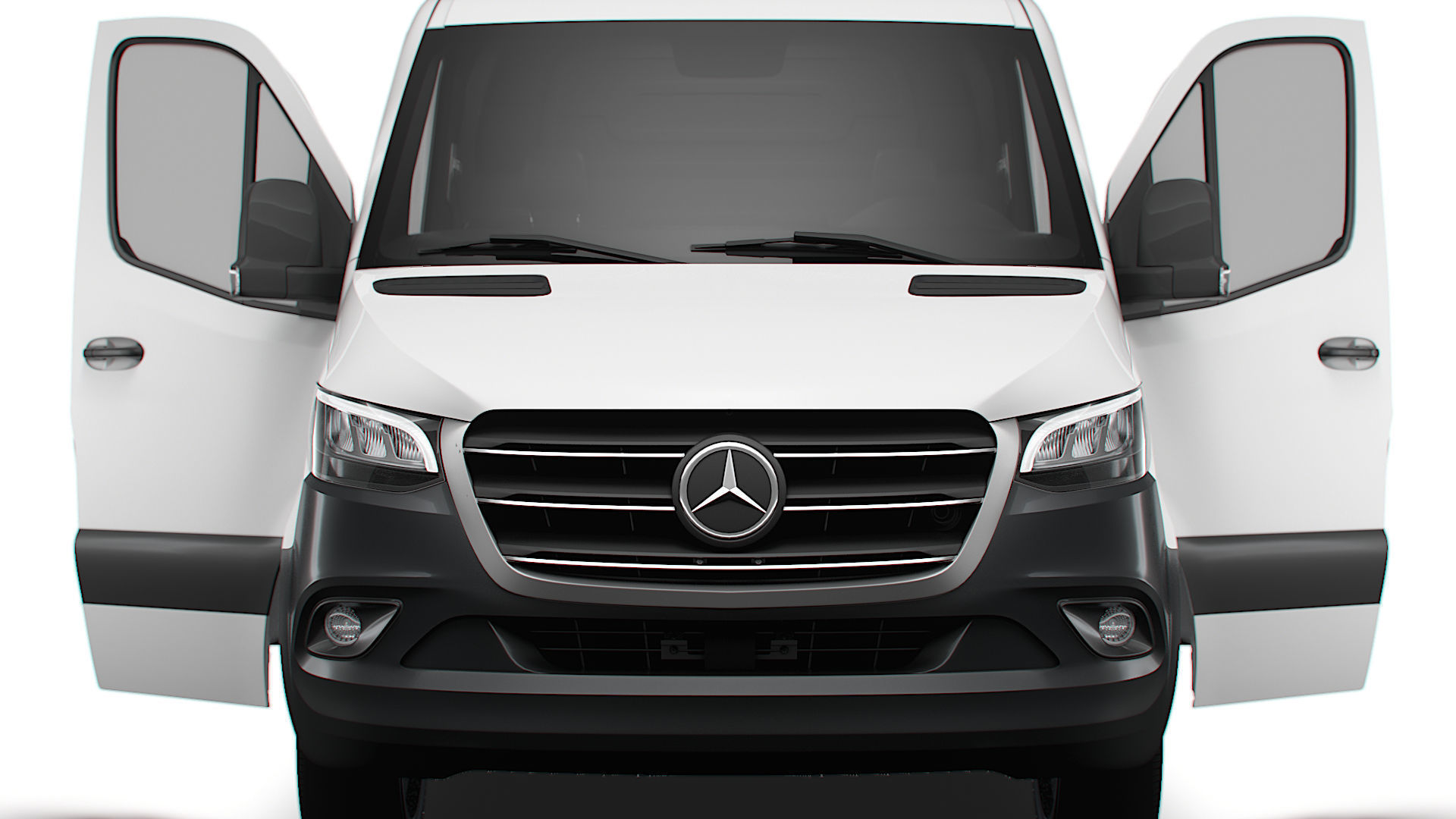 Mercedes Benz eSprinter Panel Van L2H1 FWD HQ Interior 2024 3D model_7