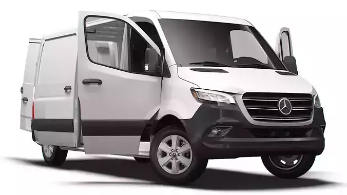 Mercedes Benz eSprinter Panel Van L2H1 FWD HQ Interior 2024 3D model