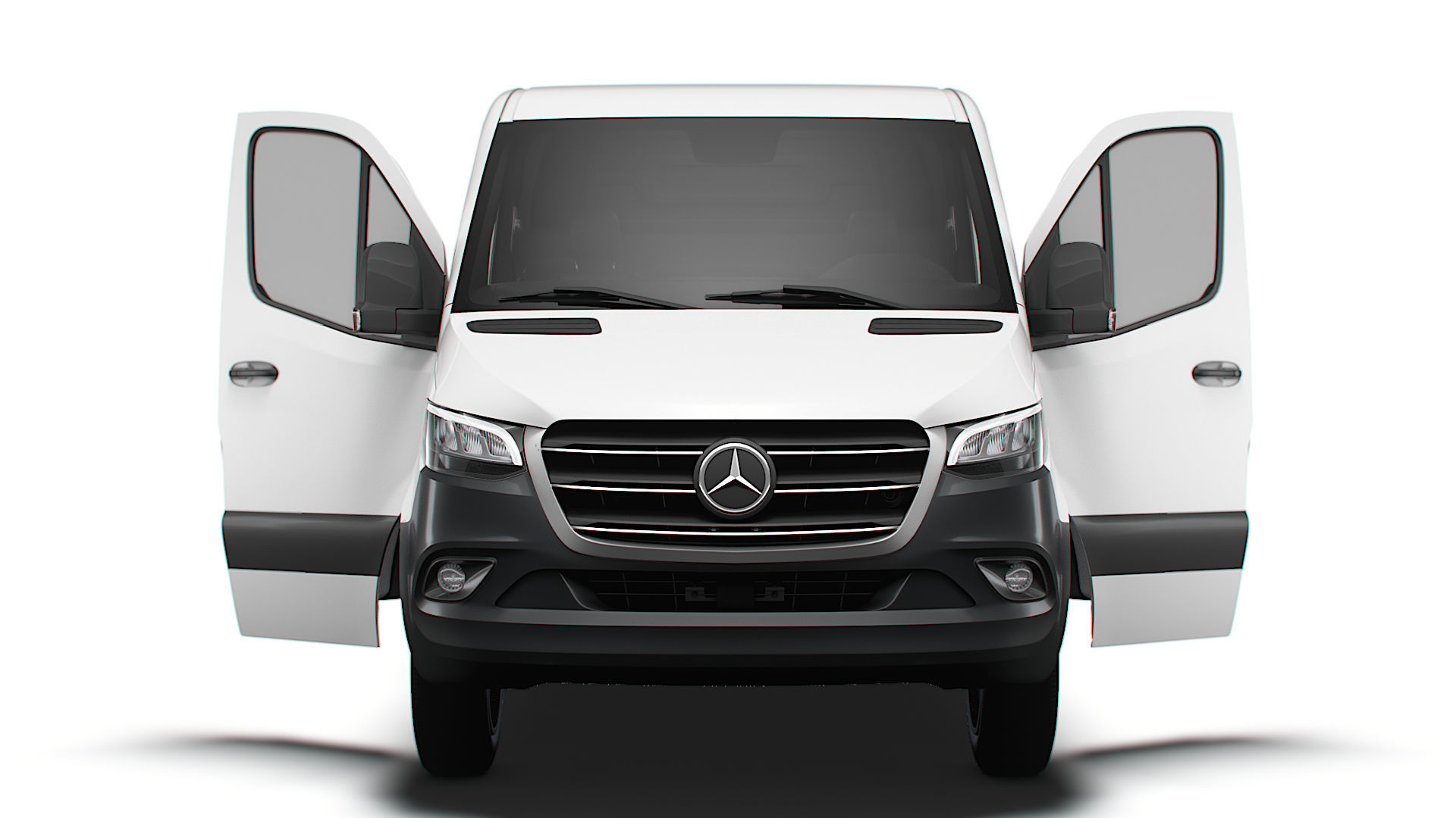 Mercedes Benz eSprinter Panel Van L2H1 FWD HQ Interior 2024 3D model_6