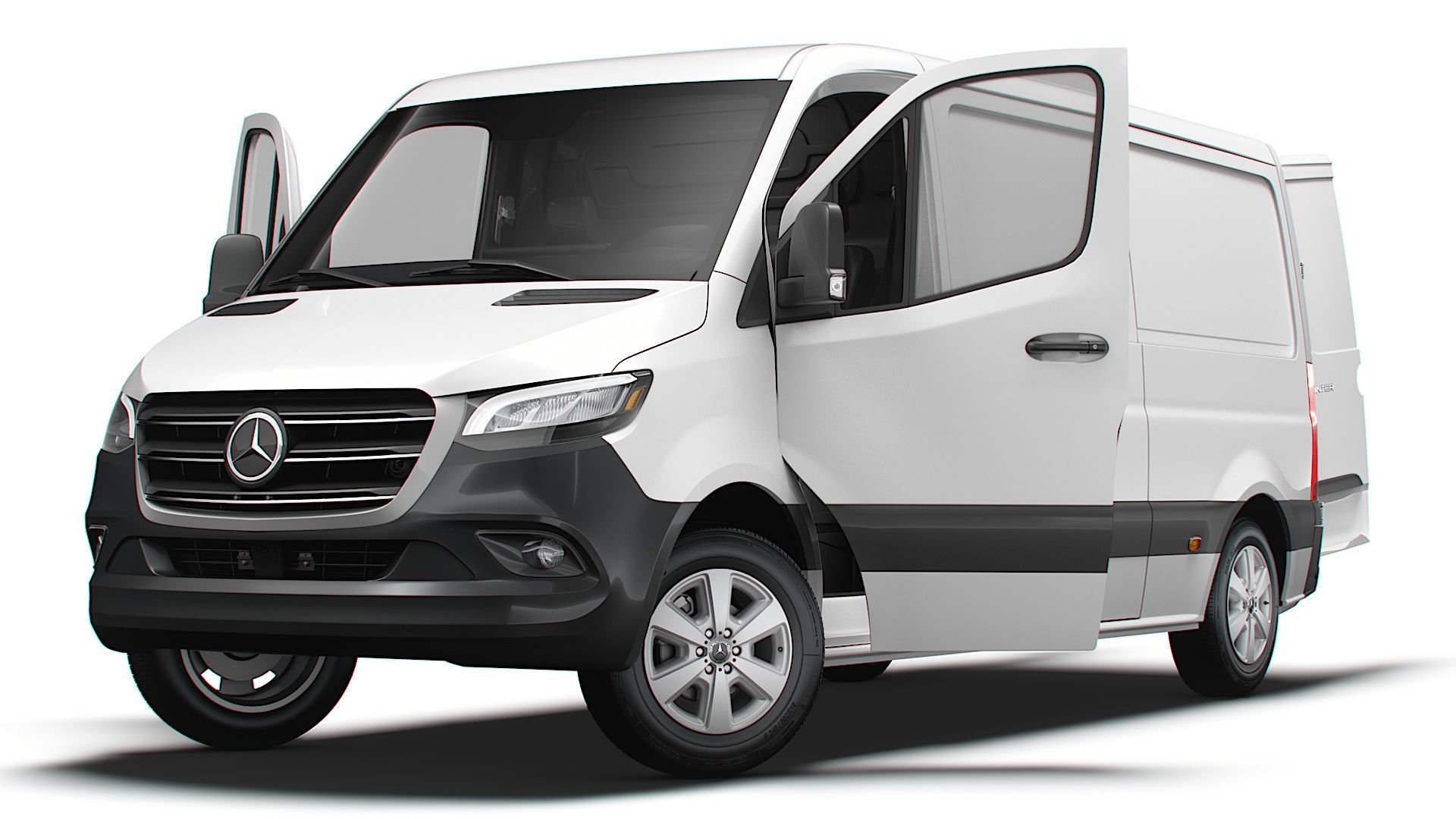 Mercedes Benz eSprinter Panel Van L2H1 FWD HQ Interior 2024 3D model_8