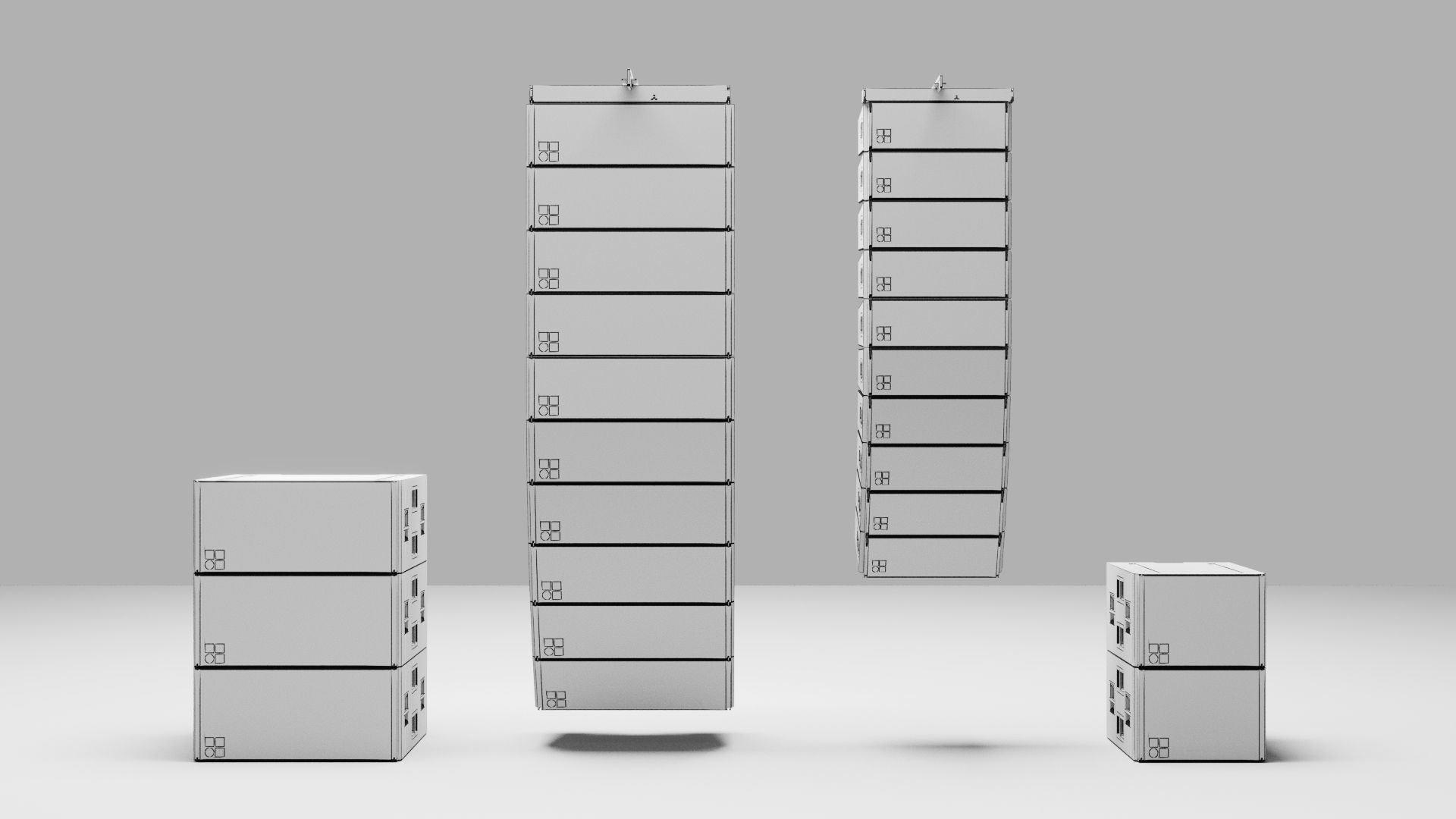 Concert Speakers Line Array DB J and Y Series 3D model_8