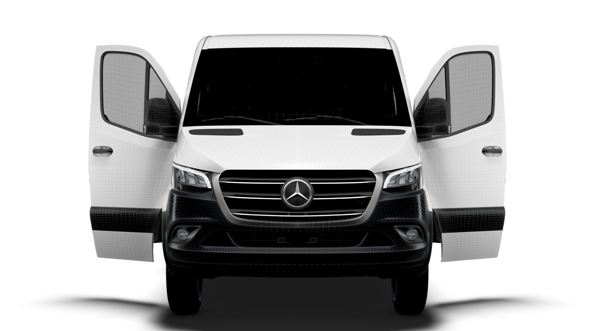 Mercedes Benz eSprinter Panel Van L2H1 RWD HQ Interior 2024 3D model_20